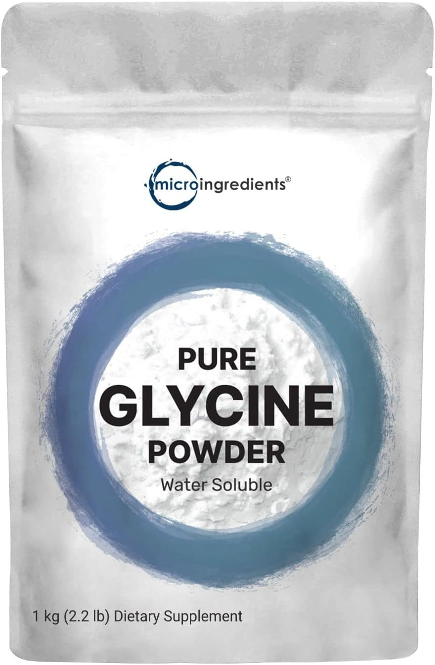 Glycine Powder, 1KG (2.2 Pounds), Glycine 1000Mg per Serving, Supports Restfu…