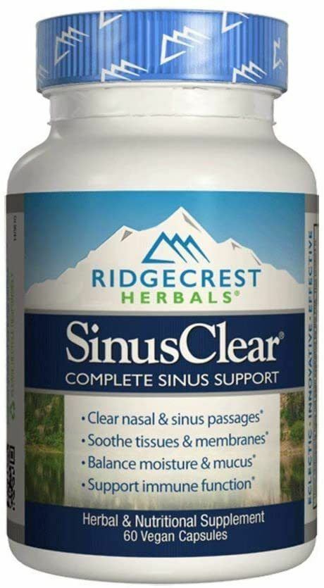 Ridgecrest SINUS CLEAR 60 vegan capsules EXP. 7/2029