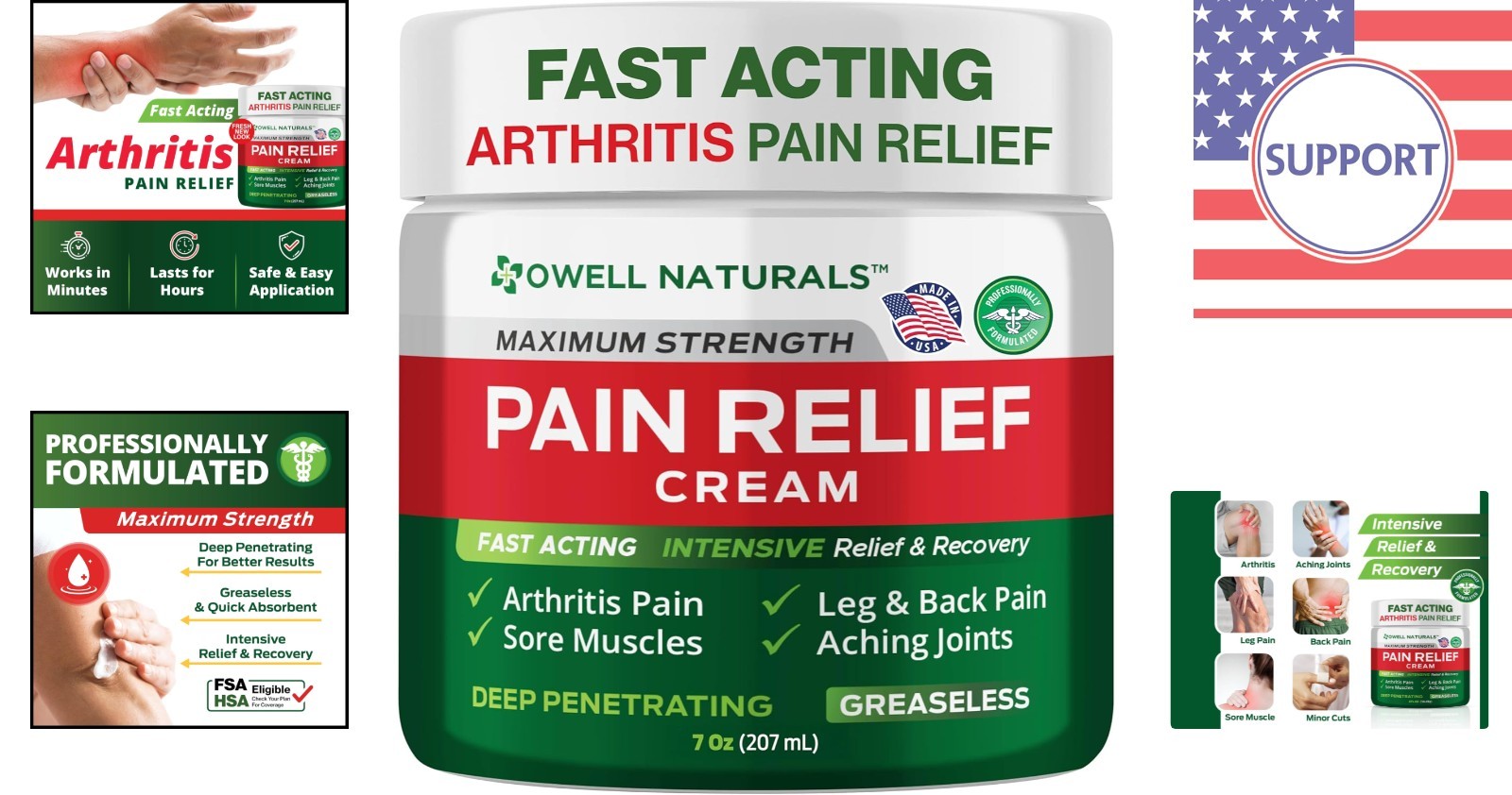 7oz Deep Penetrating Joint & Muscle Relief Cream – Plant-Based Comfort Solution