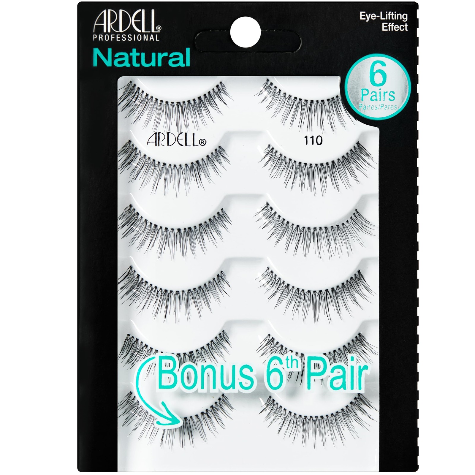 Ardell Natural Eyelash, 110, 6 Pairs