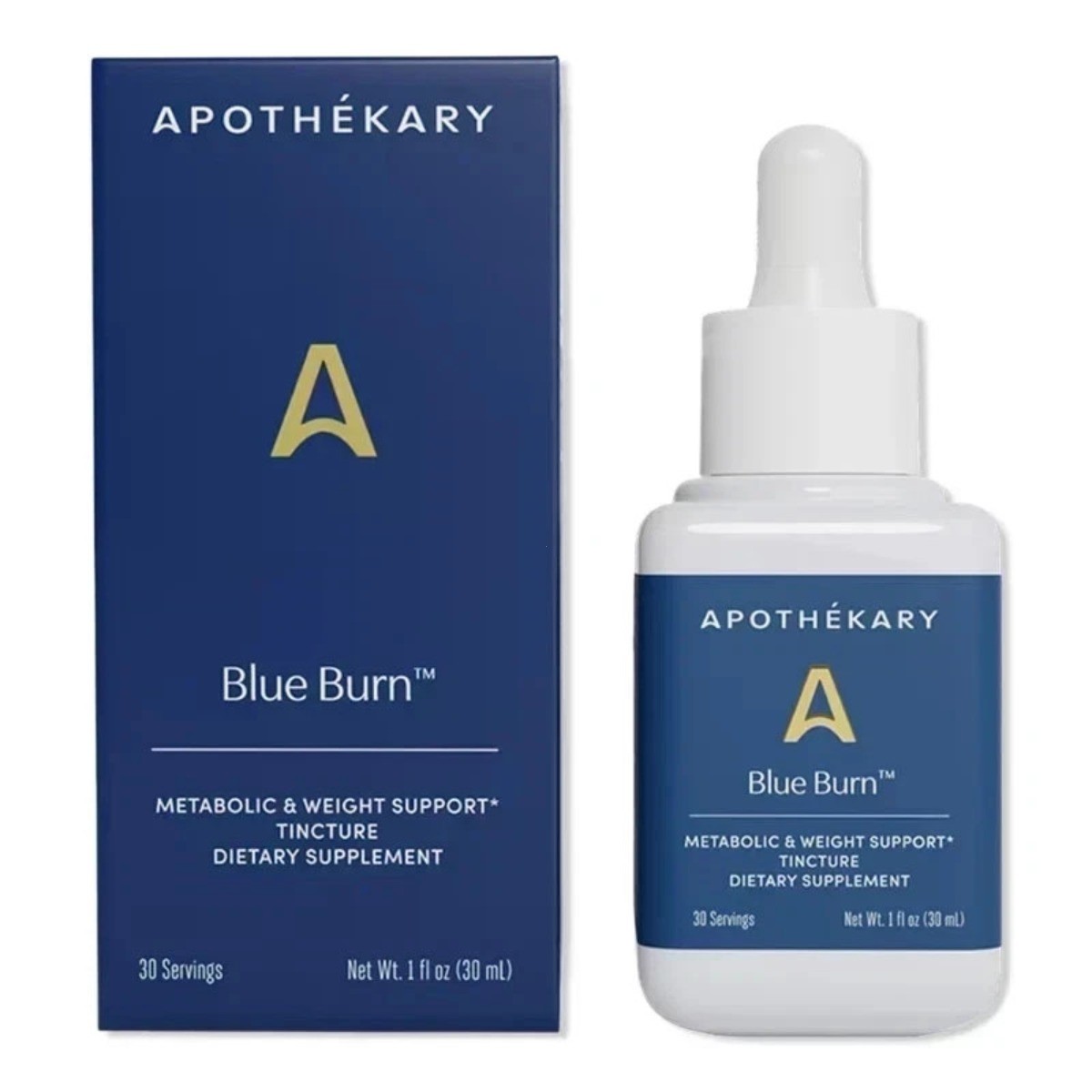 Apothékary Blue Burn Tincture 1.0 oz | Natural Metabolic & Weight Support