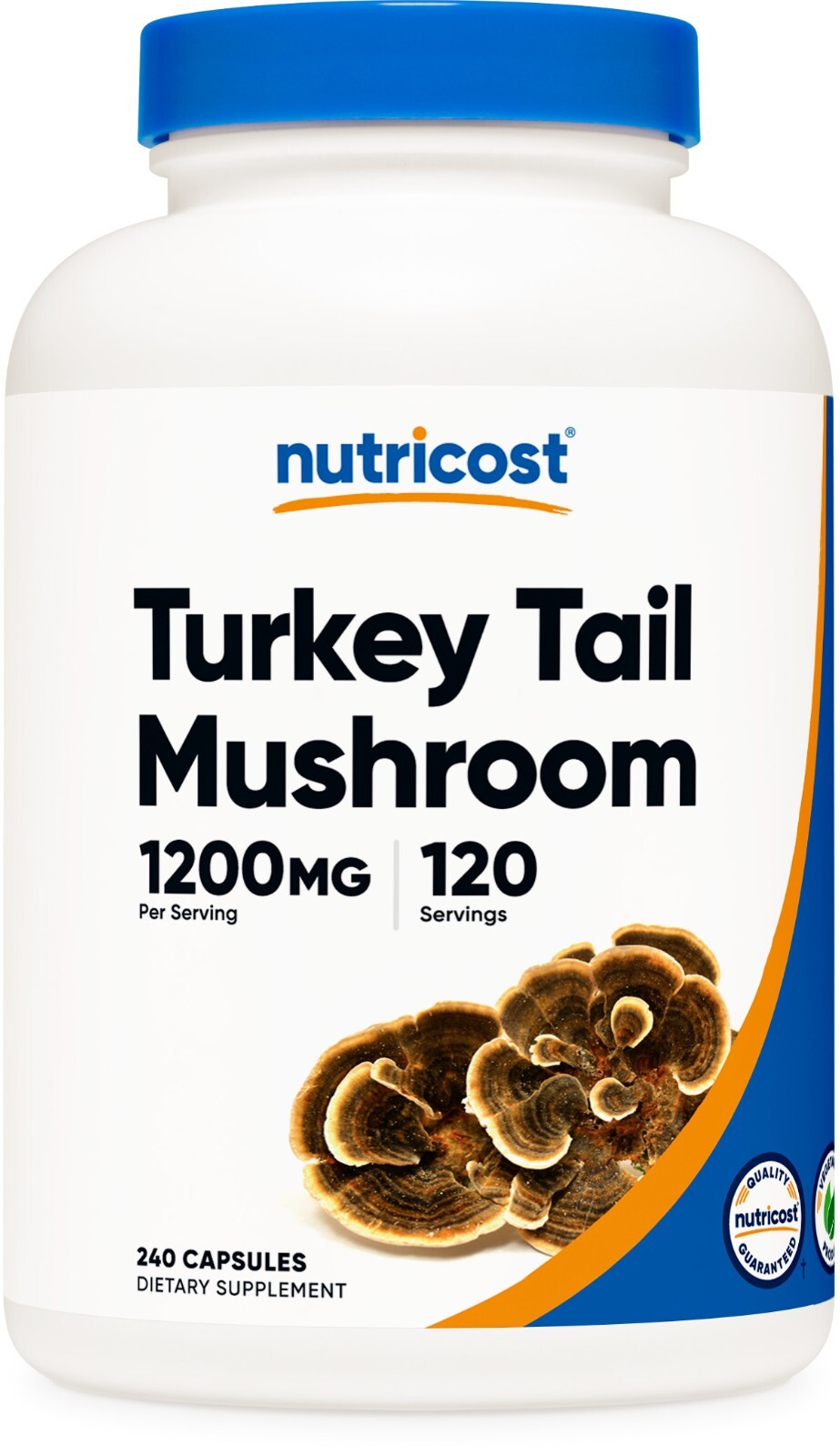 Nutricost Turkey Tail Mushroom Capsules 1200mg, 120 Servings (240 Capsules)