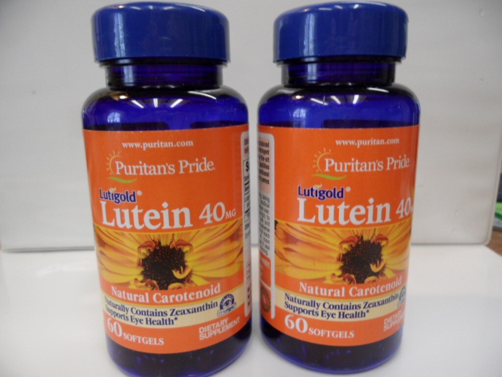Lutein 40 mg with Zeaxanthin 60 Softgels (2 Pack) Supports Eye Health