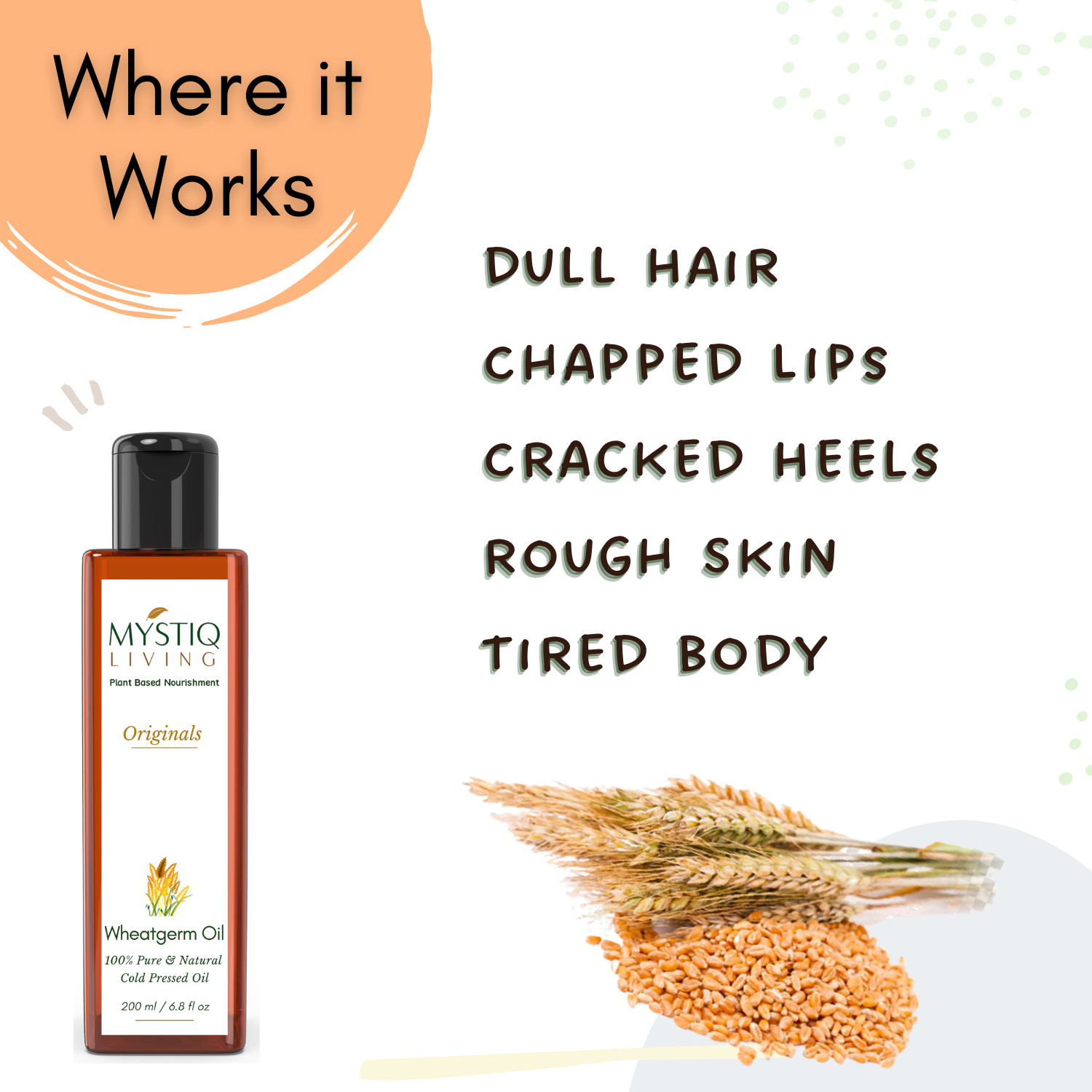 Mystiq Living Originals – Wheat Germ Oil – 200 ML