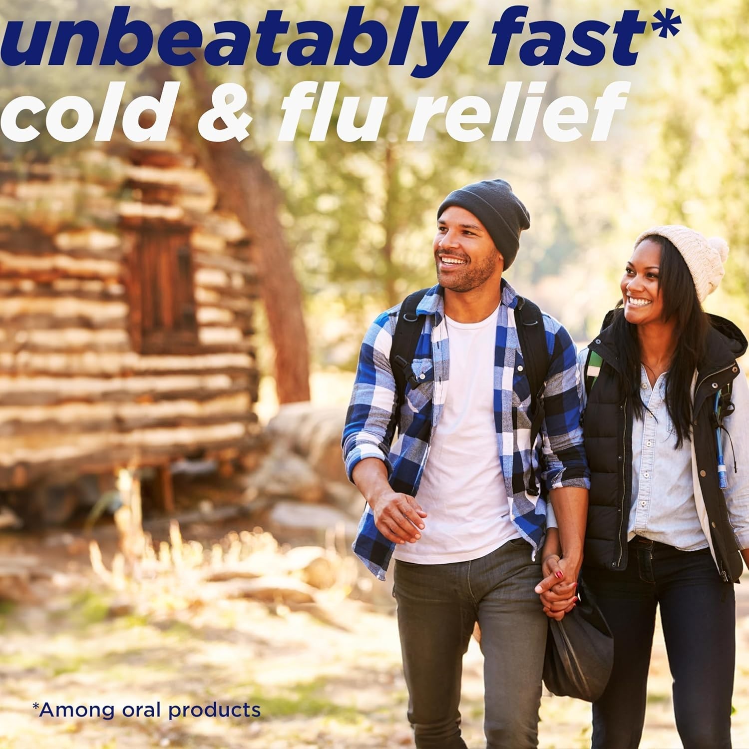 Instant Relief Cold & Cough Effervescent Tablets – 48 Citrus Packs for Adults