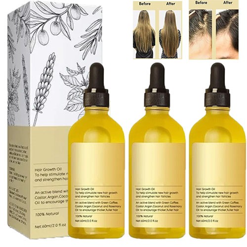 3/2X locks Natural Growth Oil,60ml Veganic Organic Natural Hair Growth Oil 2026