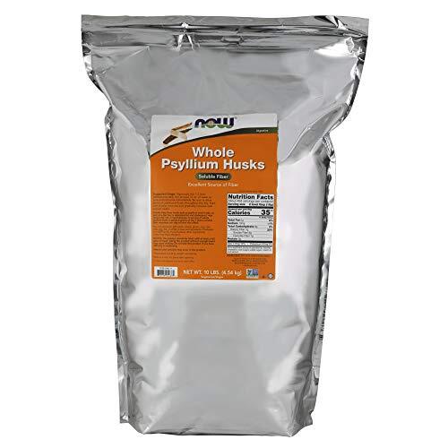 NOW FOODS Psyllium Husks Whole 160 oz 10 lbs.