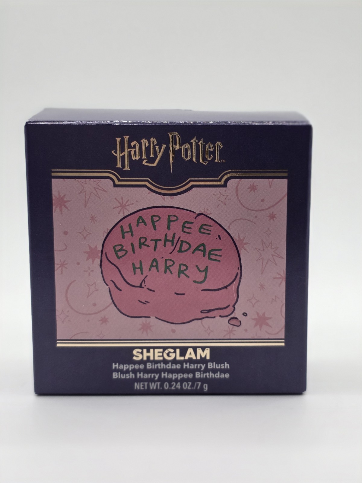 SHEGLAM Harry Potter Happee Birthdae Harry Blush Pink Pressed Powder 0.24oz 7g