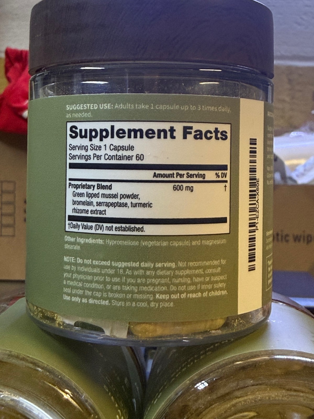 6x 60ct Plexus Ease Supplement Body Recovery Bromelain Turmeric Mussel Exp 8/27