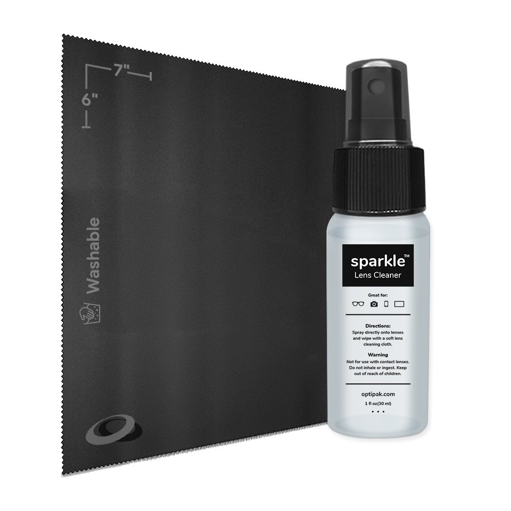 OPTIPAK Sparkle Anti-Reflective Safe Lens Cleaner Spray Kit