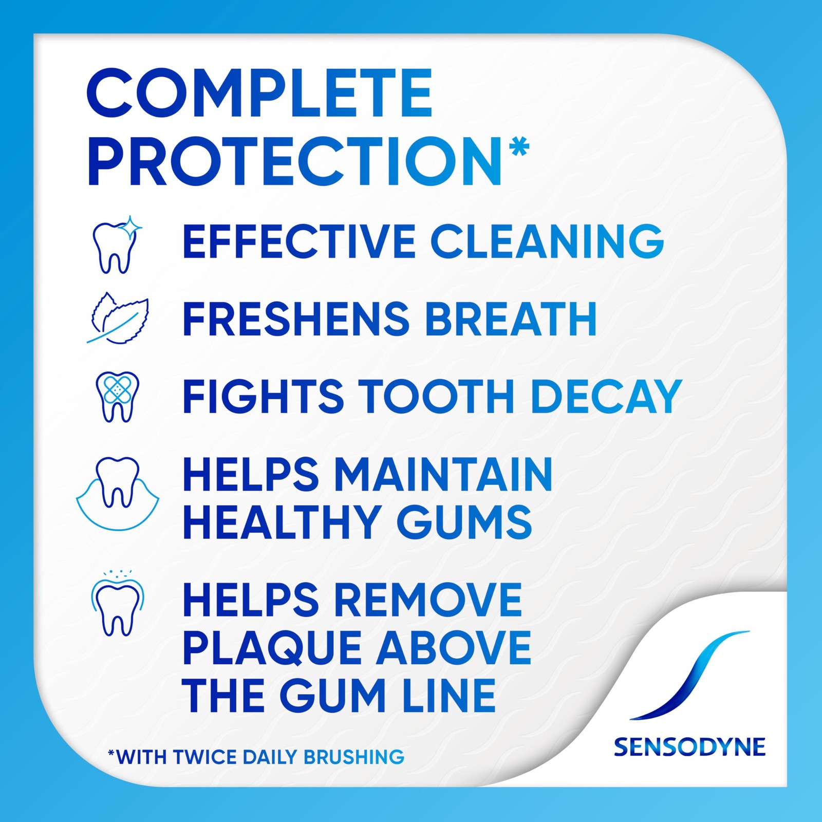 Sensodyne Complete Protection Sensitive Toothpaste For 3.4 Ounce (Pack of 2)
