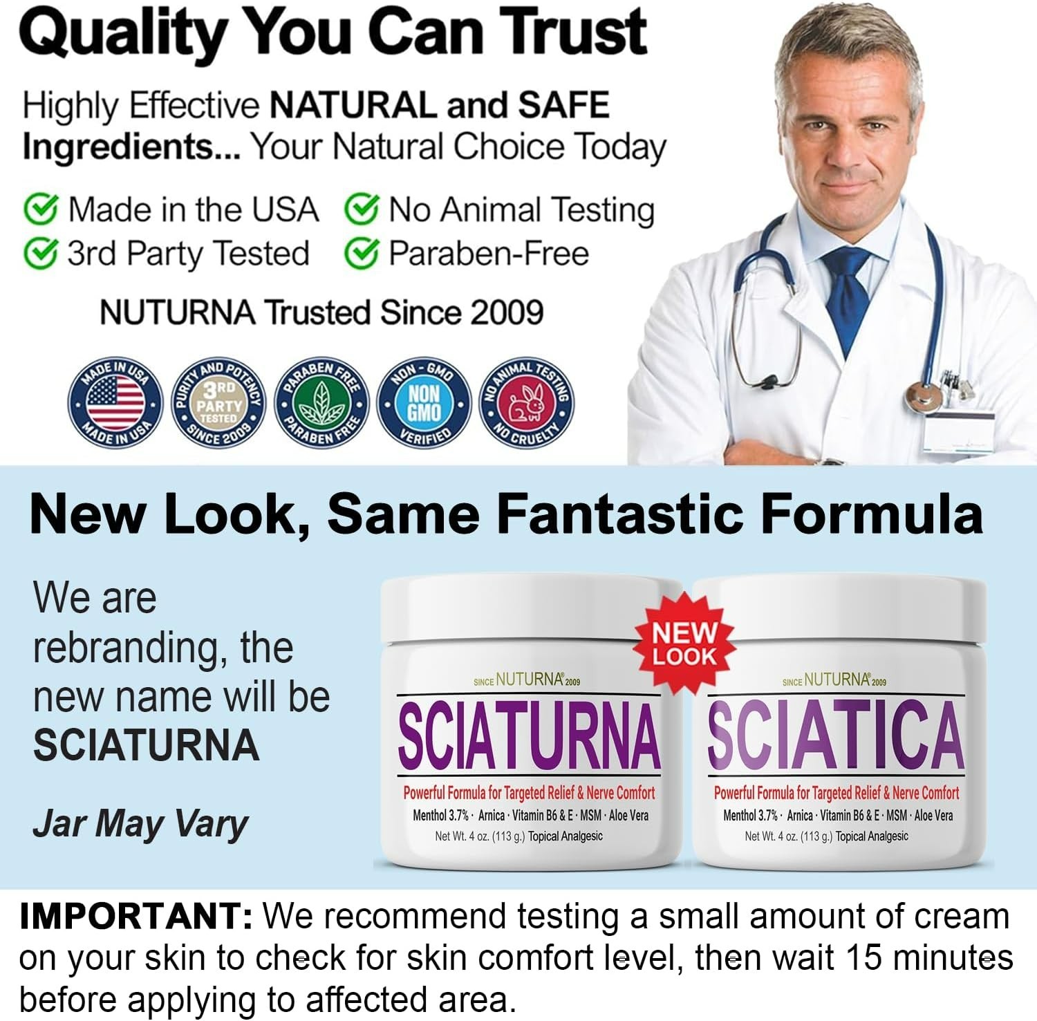 Sciatica Nerve Cream – Maximum Strength Comfort Cream for Feet, Hands, Legs, …