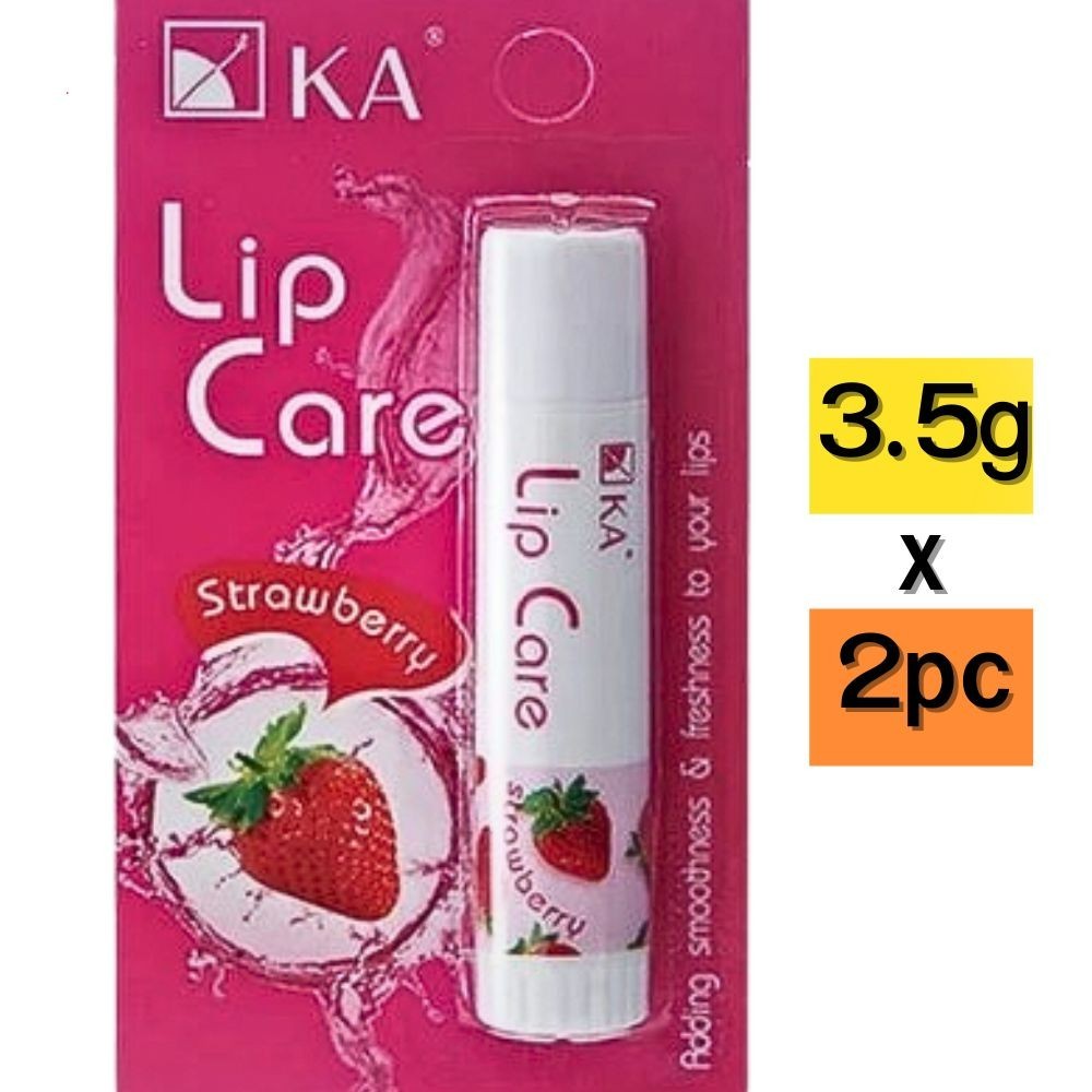 Lip care dry lips Smooth Soft Refresh Strawberry scent KA LIP CARE 3.5 grams