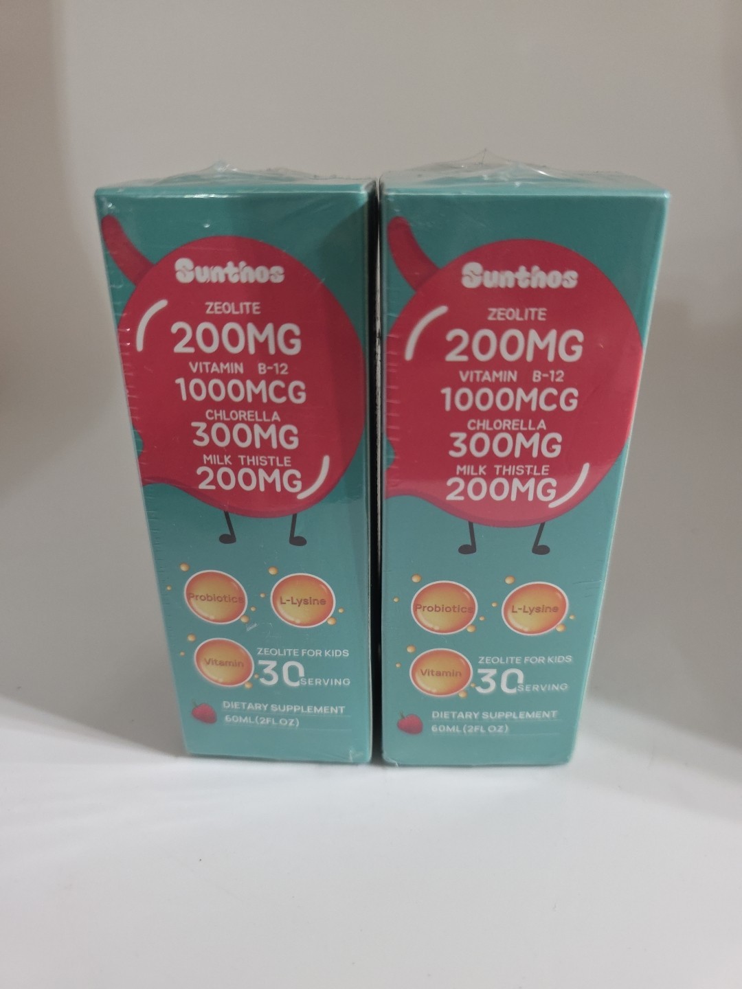Lot Of 2 200mg Zeolite Detox for Kids & Adults 20-in-1 Herbal Liquid