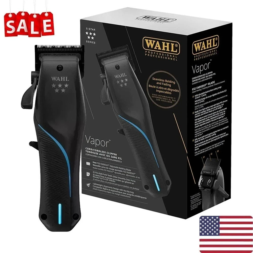5-Star Series Wahl Professional Vapor Cord / Cordless Clipper New-Free Shipping