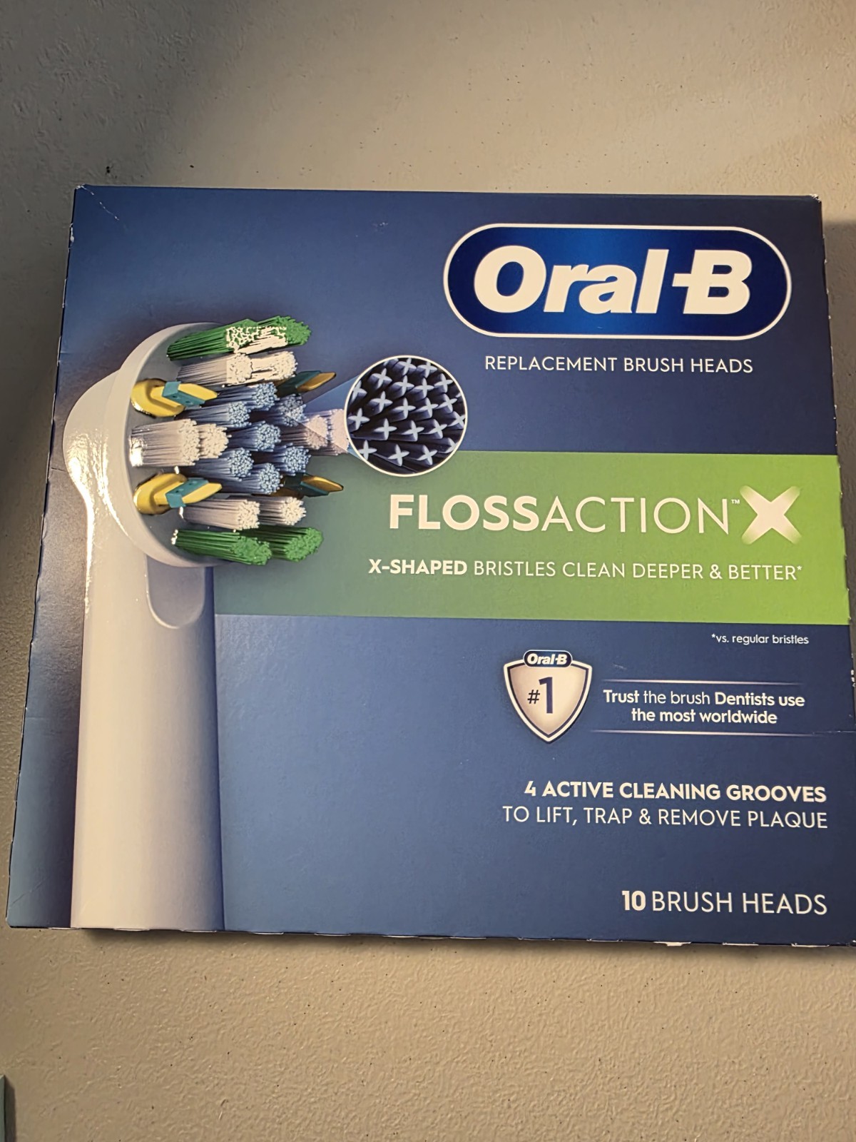 Oral-B FlossAction X Electric Toothbrush Replacement Brush Heads Refills. New.
