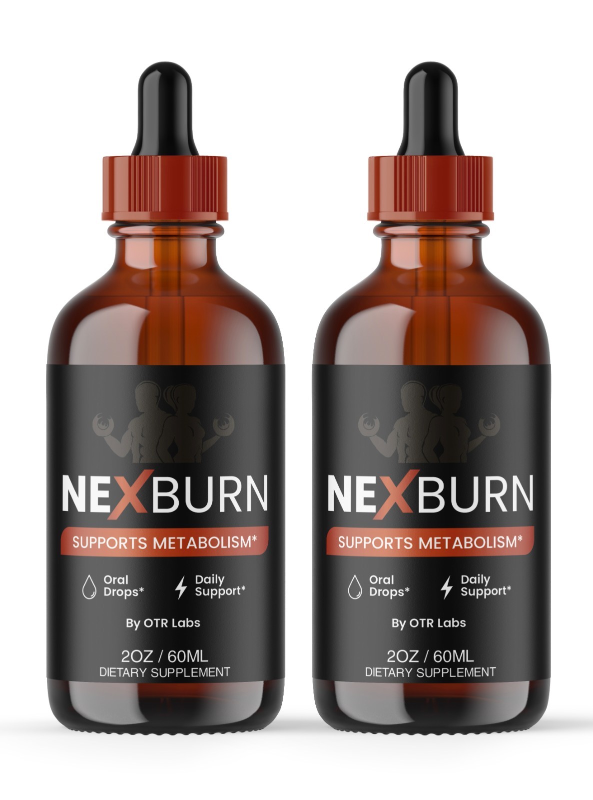 Nexburn Metabolism Support Drops Dietary Supplement, 2Pack 60srv of Nex Burn