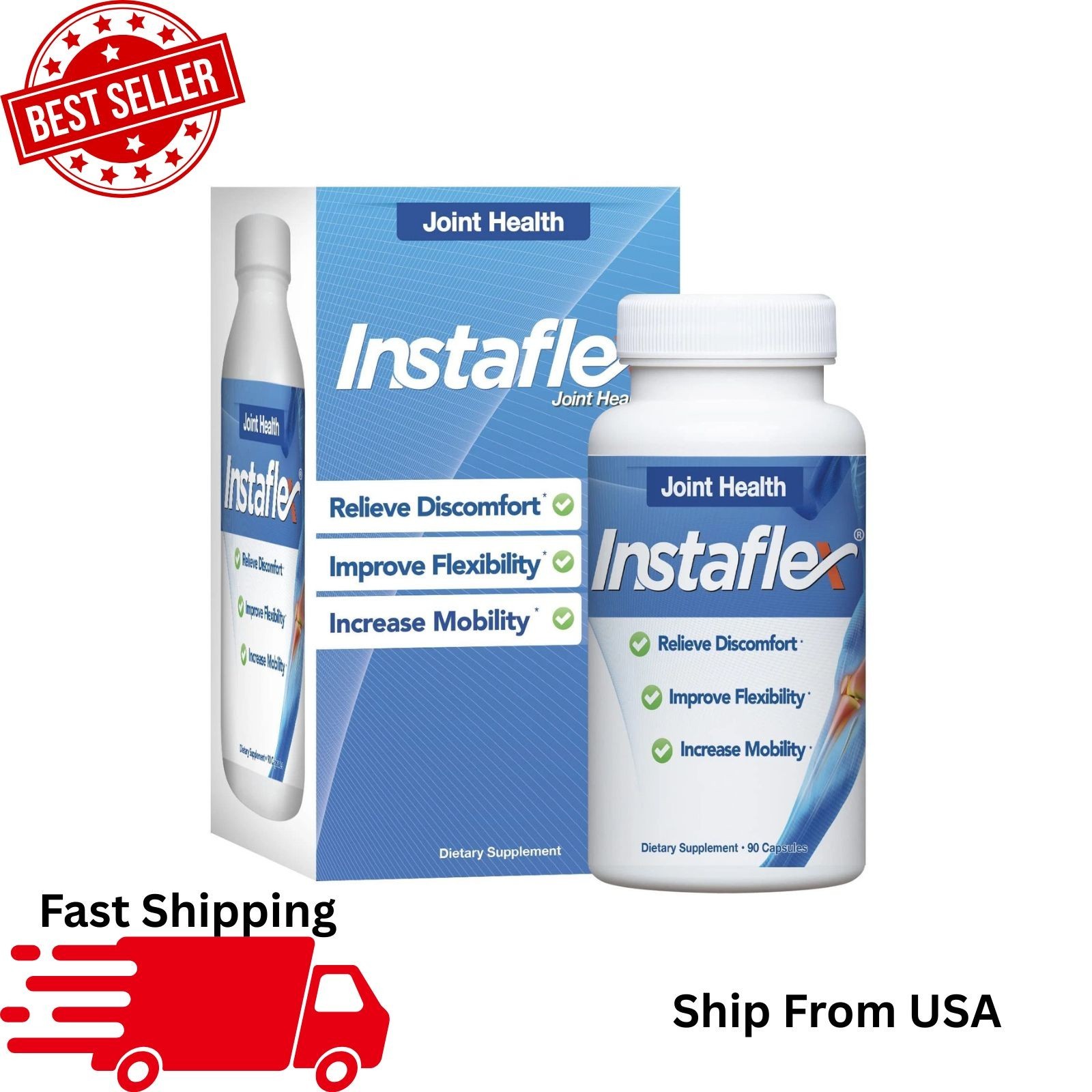 Instaflex Advanced Joint Care Supplement – 90 Count Capsules