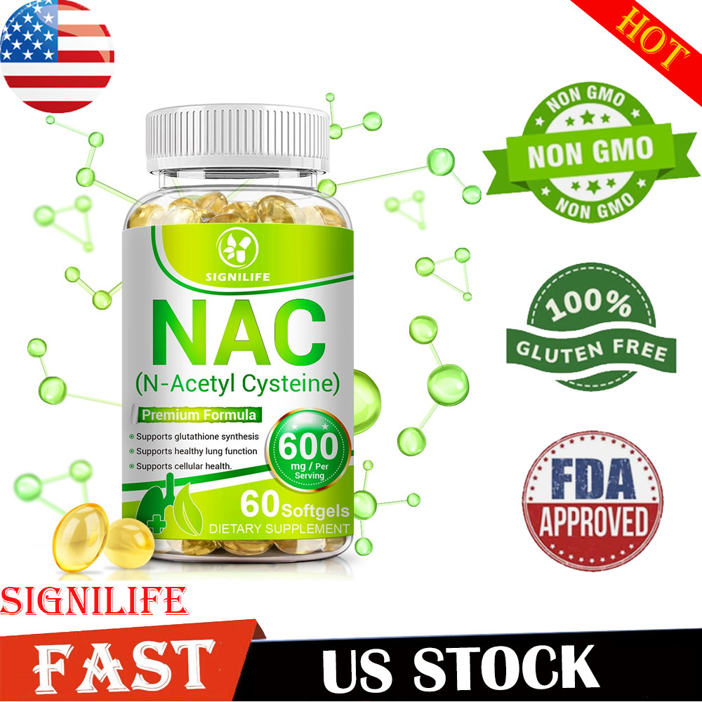 N-Acetyl Cysteine 600mg NAC Capsules Immune Support | Antioxidant | Lung Health