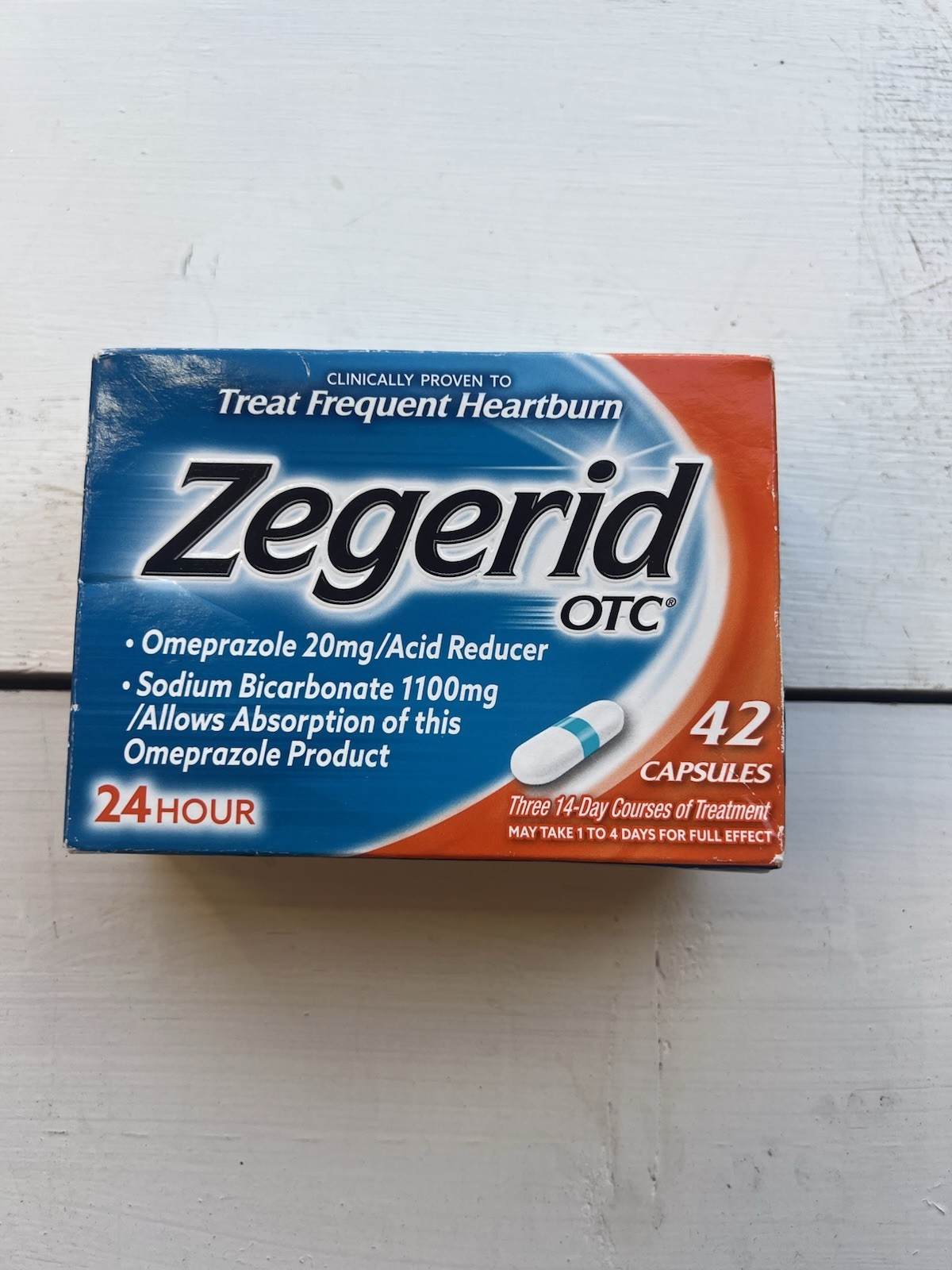Zegerid OTC Heartburn Relief 20mg Capsule – 42 Count Exp 5/2027