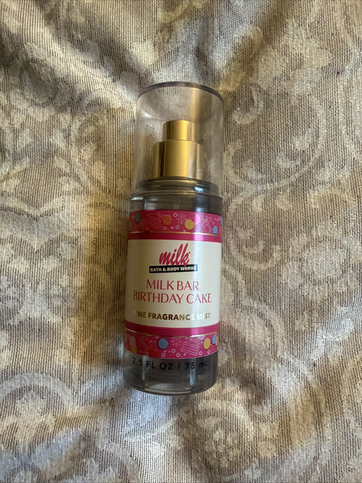 Bath & Body Works Milk Bar Birthday Cake Fine Fragrance Mist Body Spray Mini NEW