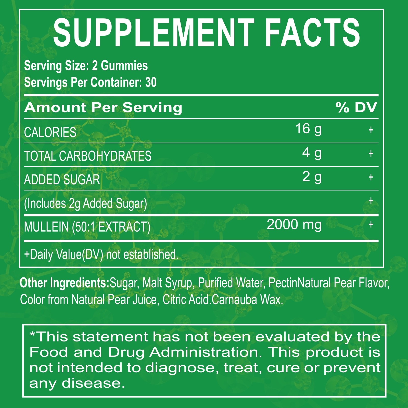 Mullein Leaf Extract Gummies for Lung Cleanse, Extra Strength 10000 MG NEW