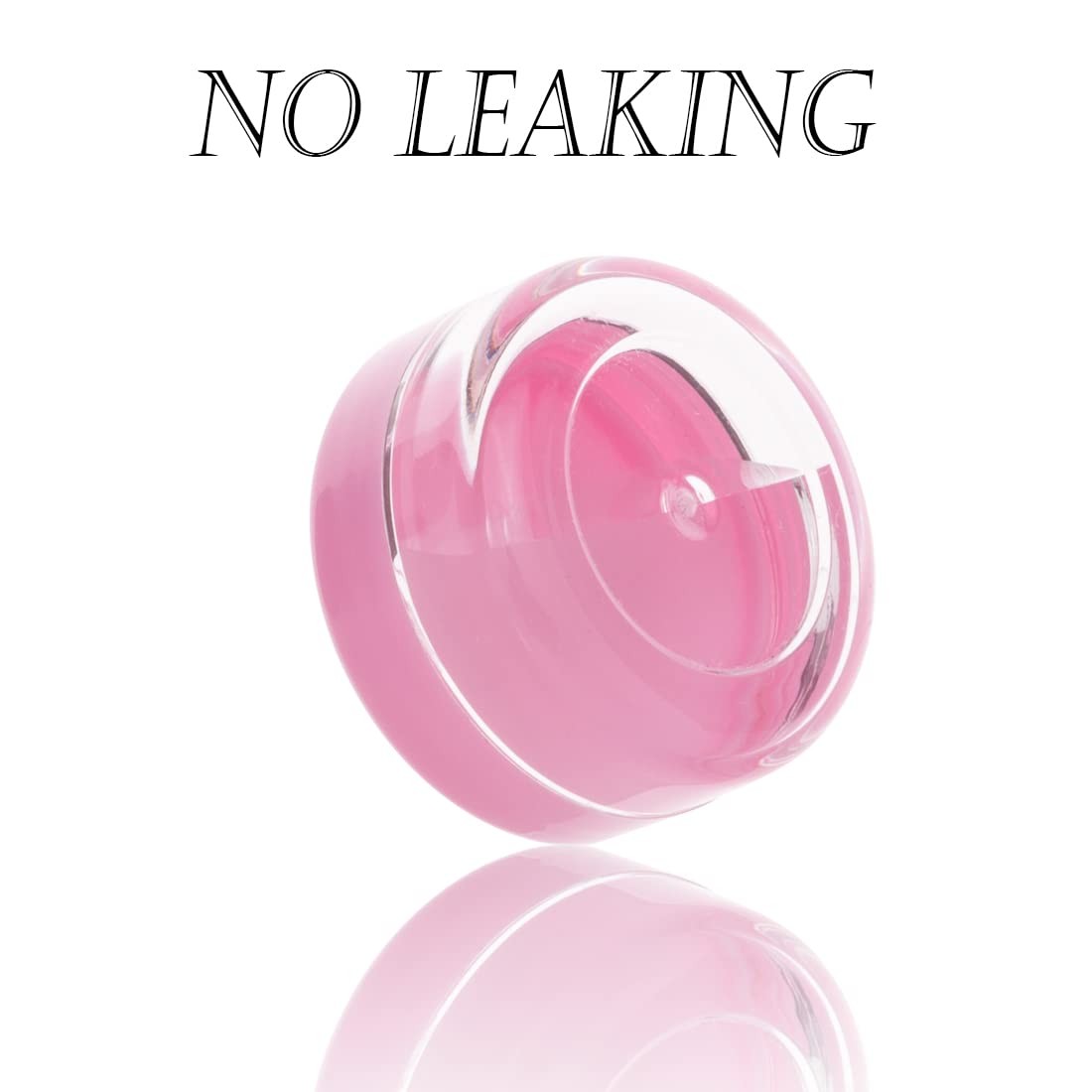 100 PCS 5 Gram Cosmetic Containers Tiny Makeup Sample Jars With Pink Lids