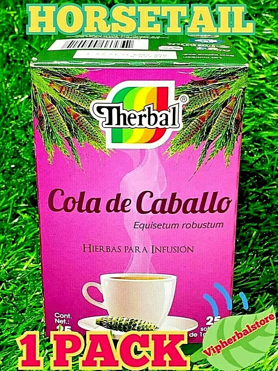 TE COLA DE CABALLO ✅ Therbal HORSE TAIL TEA 25 Bags 1g. each Free Shipping