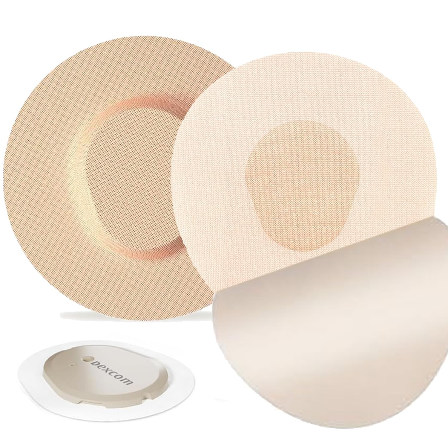 Adhesive Patches Pre-Cut for dexcom G7 & Stelo 20 Count (Pack of 1), Beige