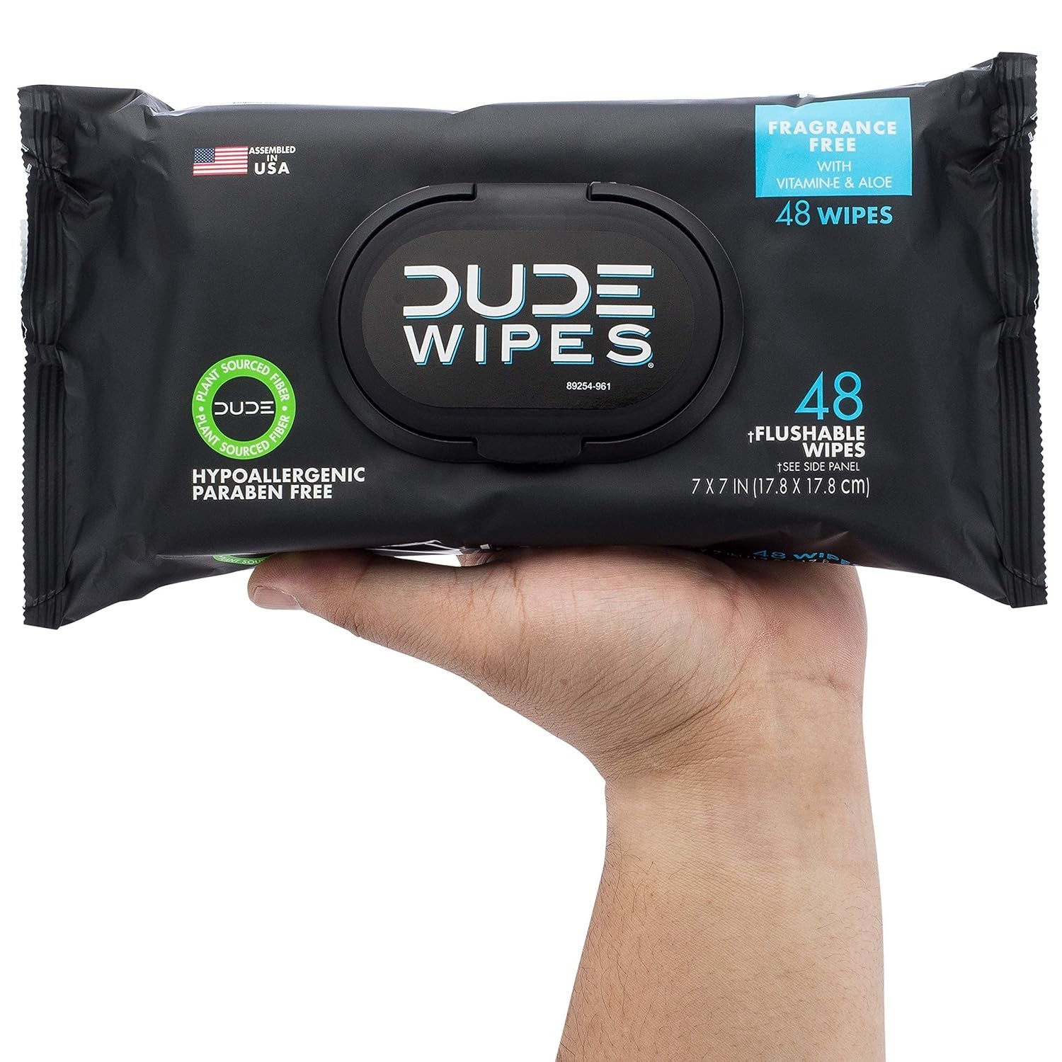 – Flushable Wipes – 6 Pack, 288 Wipes – Unscented Extra-Large Adult Wet Wipes –