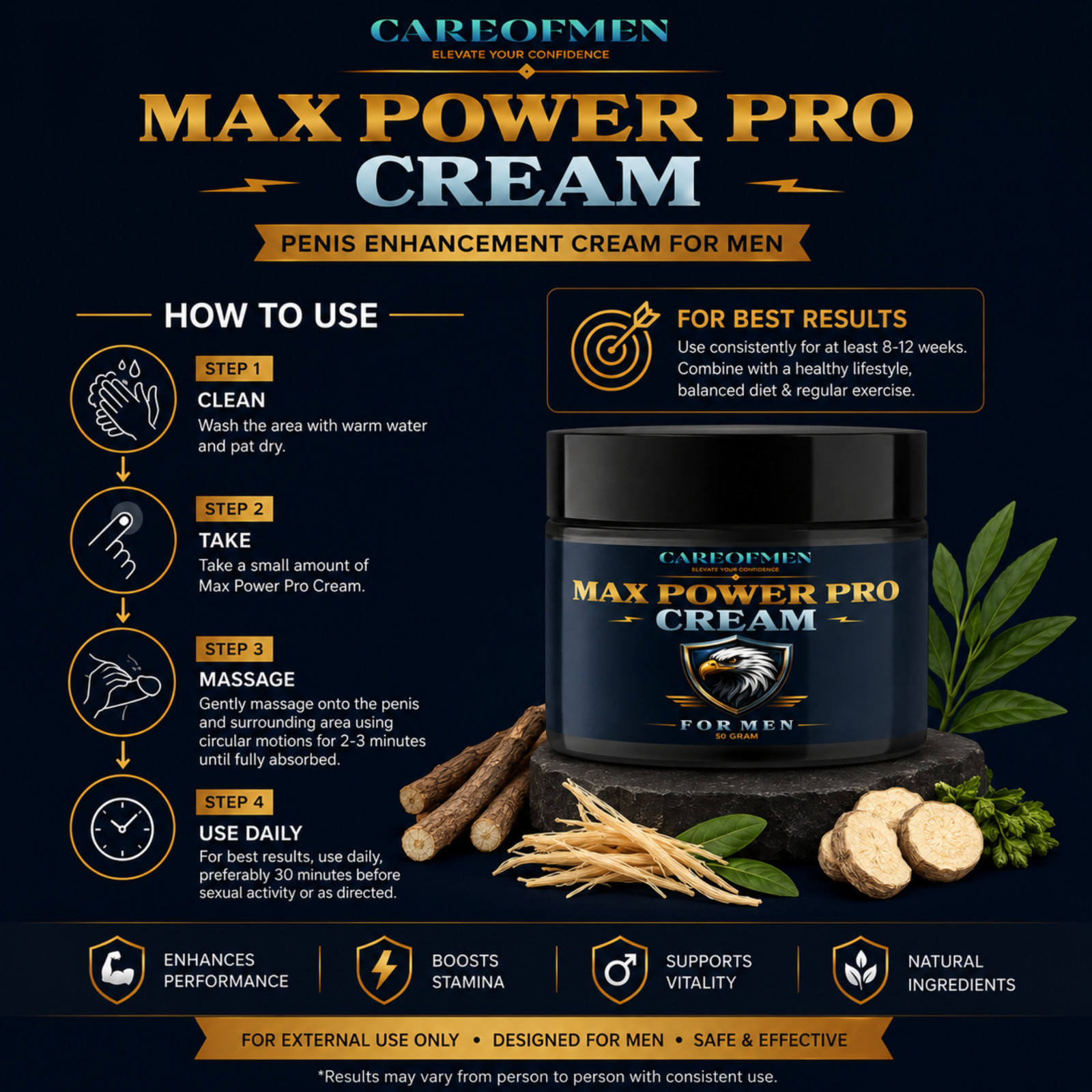 Male Enhancement Oil | Natural Growth XXXL Cream for Bigger & Thicker Size