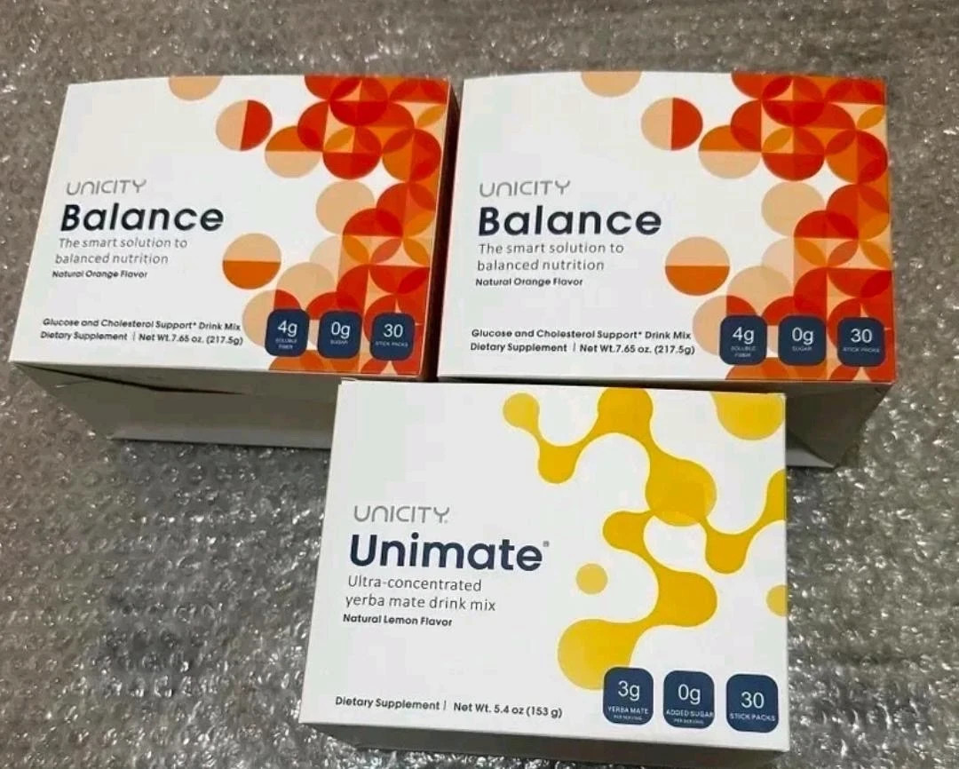 COMBO Pack UNICITY BALANCE 60ct + UNIMATE Lemon 30ct FREE SHIPPING