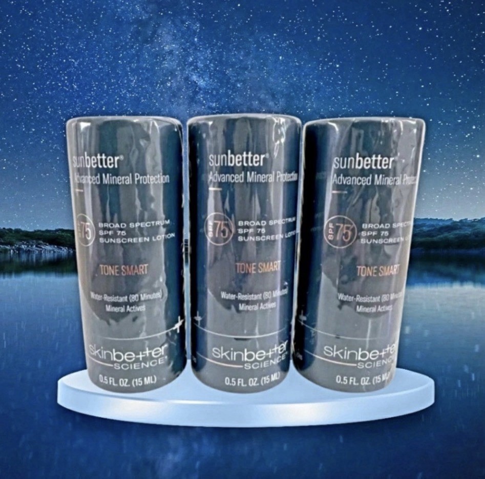 LOT OF 3×15 ML SkinBetter SCIENCE TONE SMART Sunscreen SPF75 (45ML) EXP. 11/2026