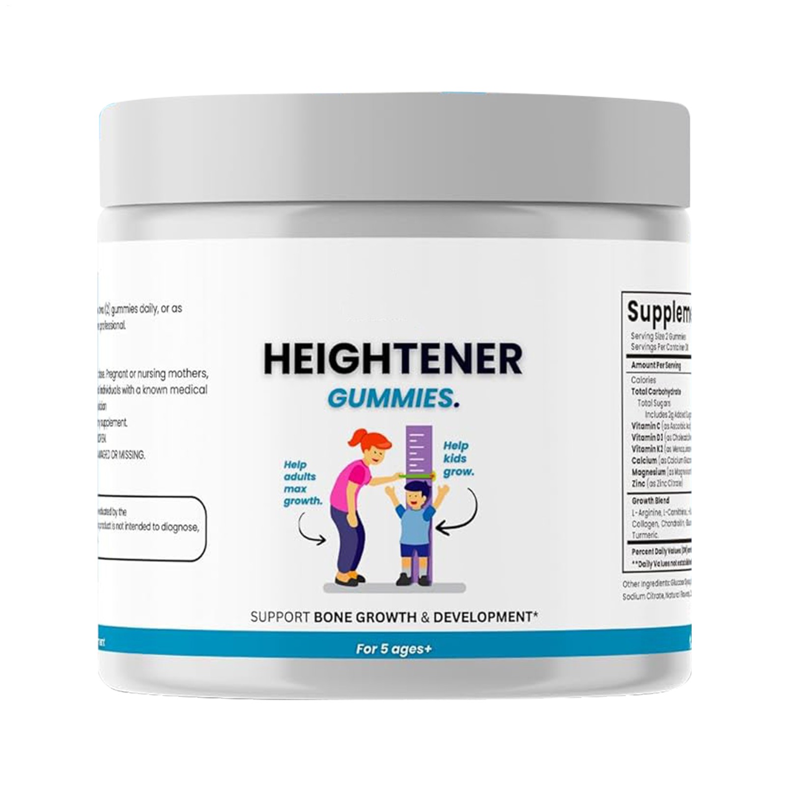 Heightener Gummies – Natural Height Growth Supplement for Kids, Teens and Adult