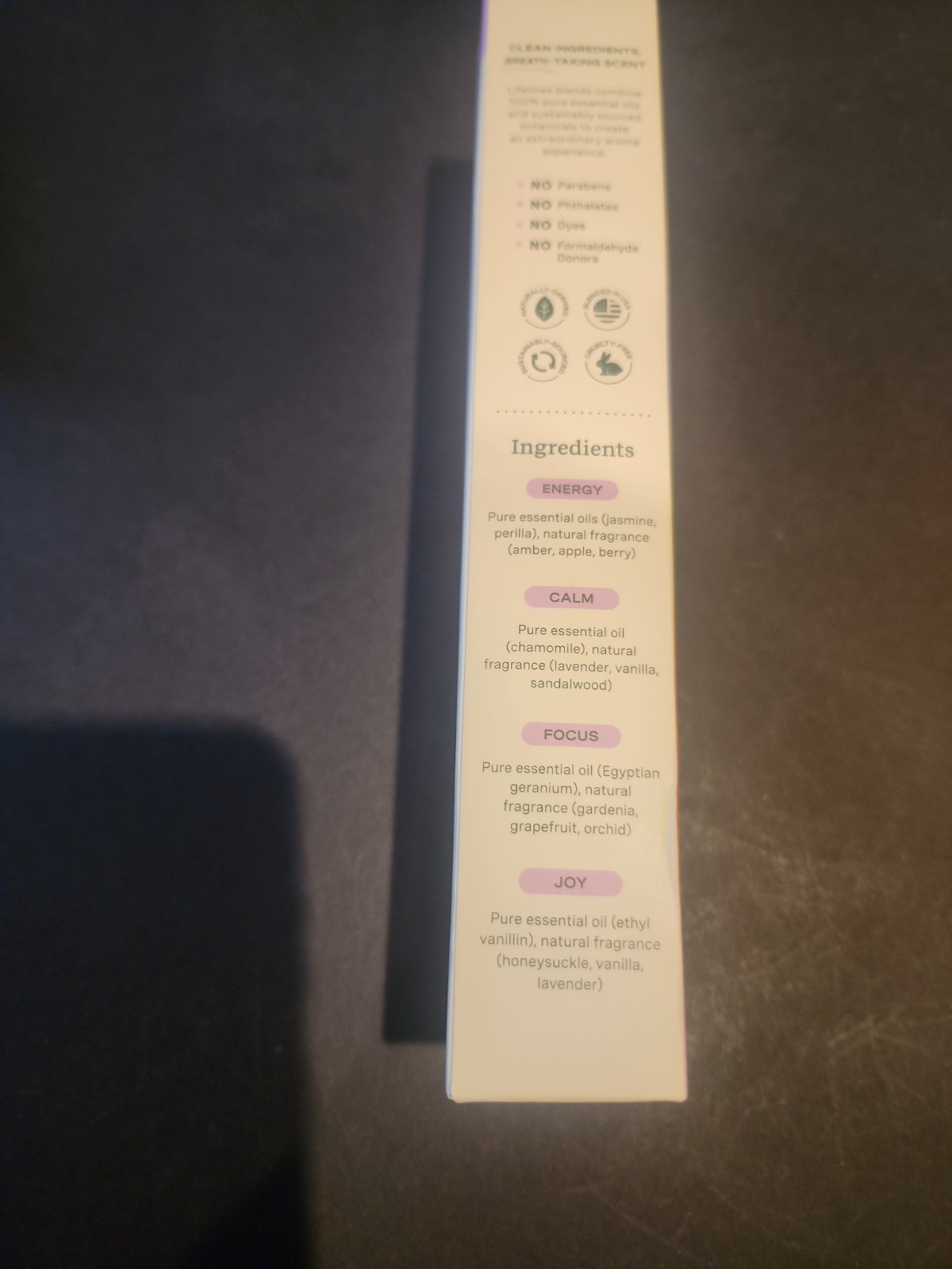 Lifelines Pen Diffuser In Bloom Black Ballpoint Pen Scented NEW IN BOX