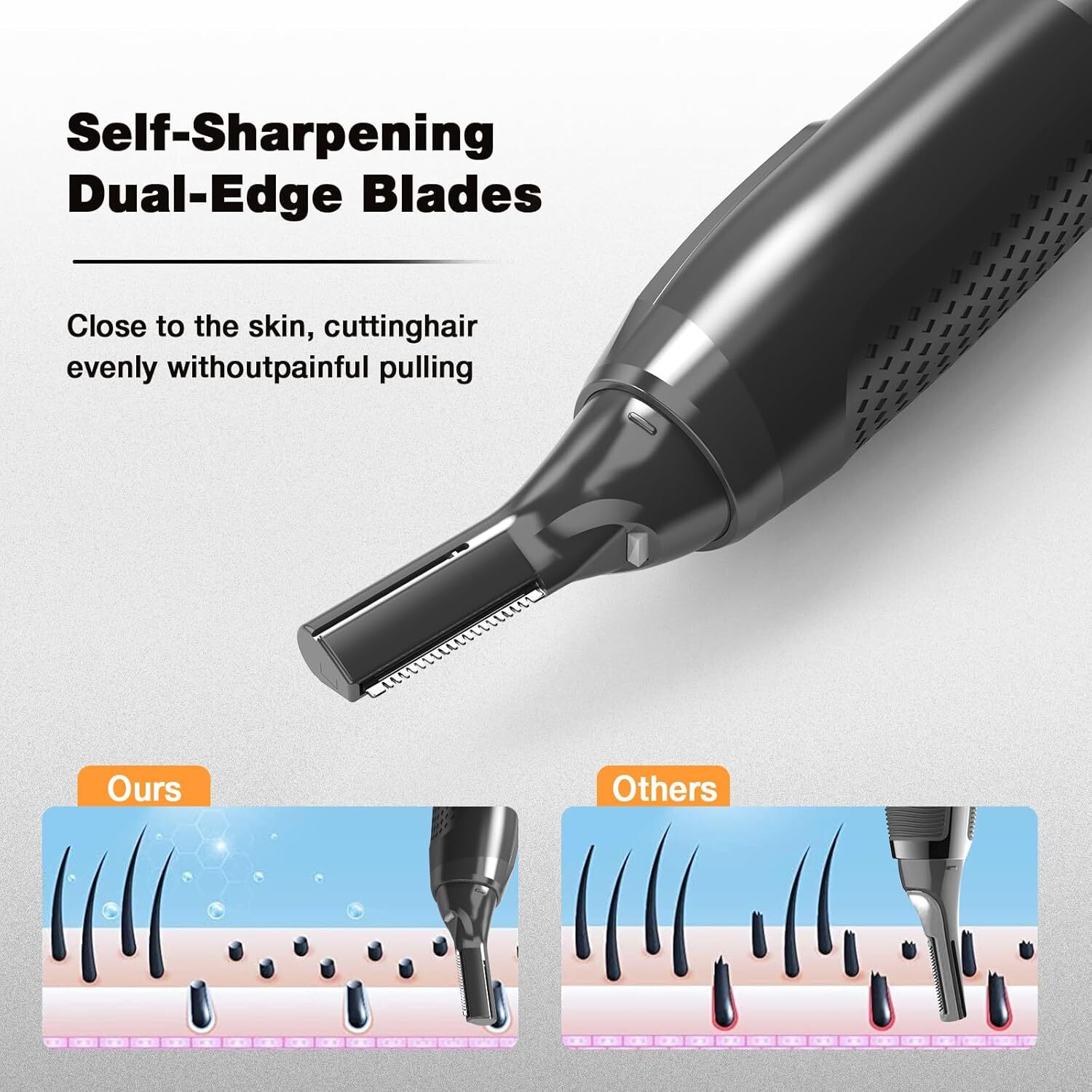 2025 NEW Nose Ear Face Neck Eyebrow Hair Mustache Beard Trimmer Shaver Clipper