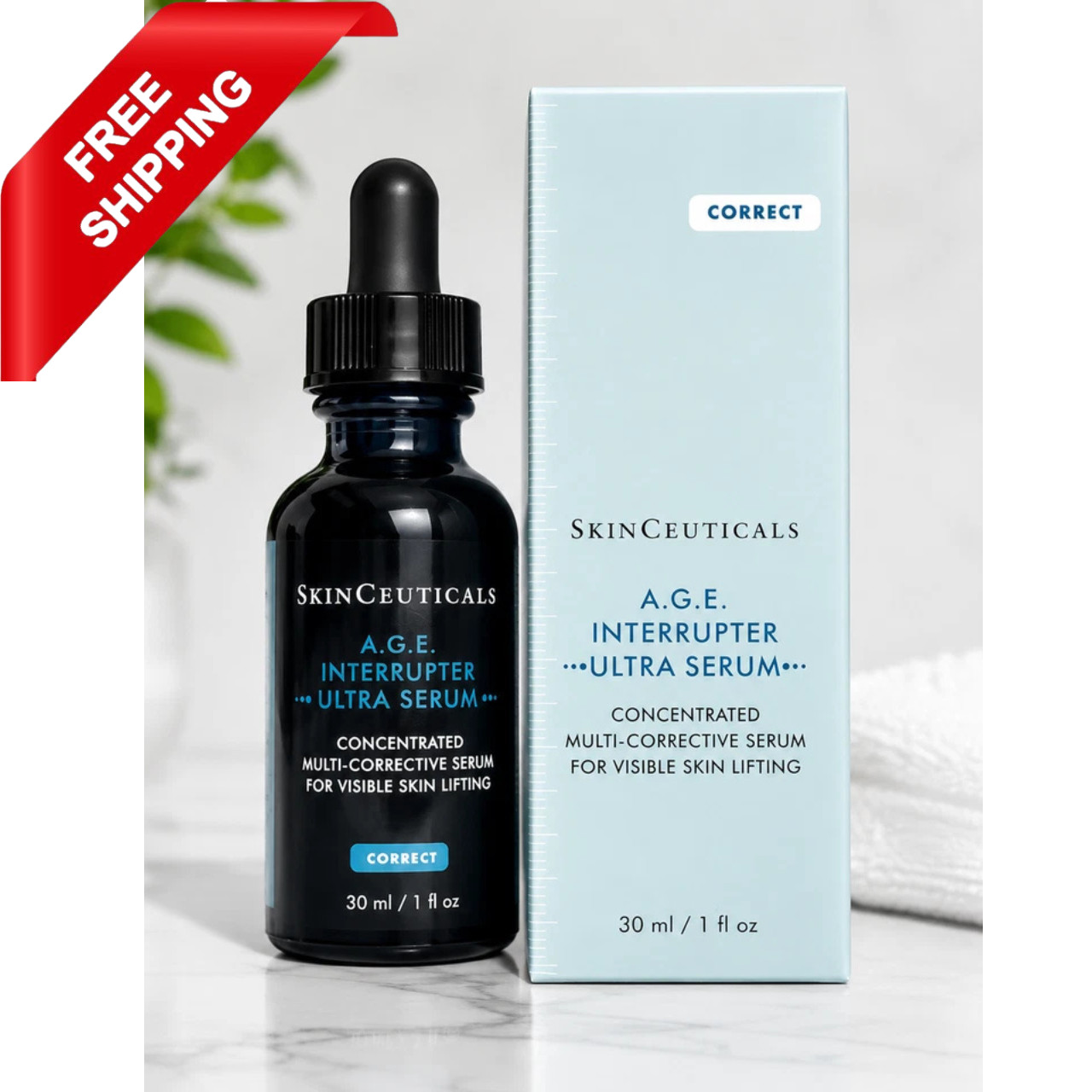 SkinCeuticals A.G.E. Interrupter Ultra Serum 1oz/30ml Anti-Aging Wrinkle Repair-