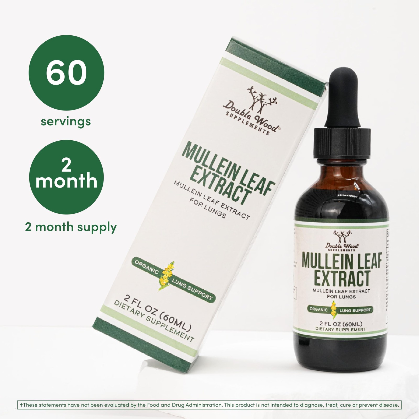 Mullein Leaf Drops Lung Respiratory Detox Bronchial Gordolobo Pulmones Respira
