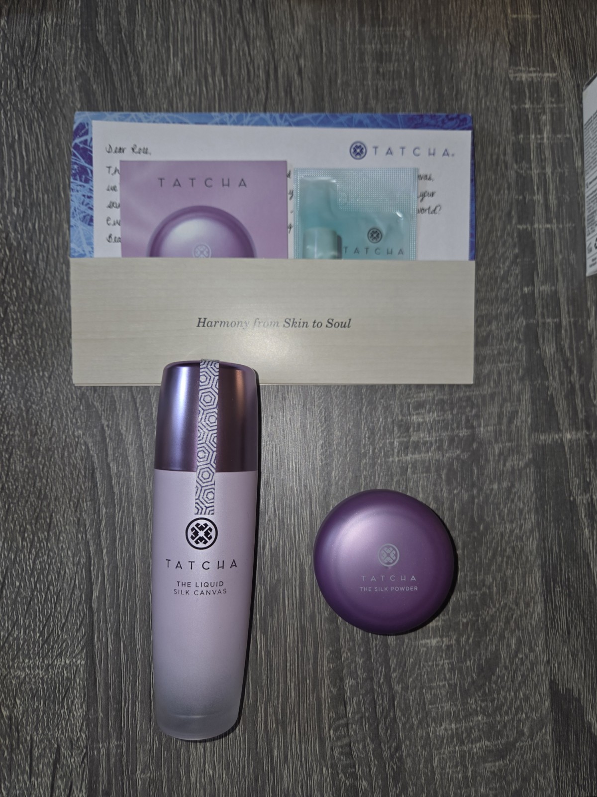 New/Sealed 4pc Skincare Lot Tatcha The Liquid Silk Canvas & The Silk Powder