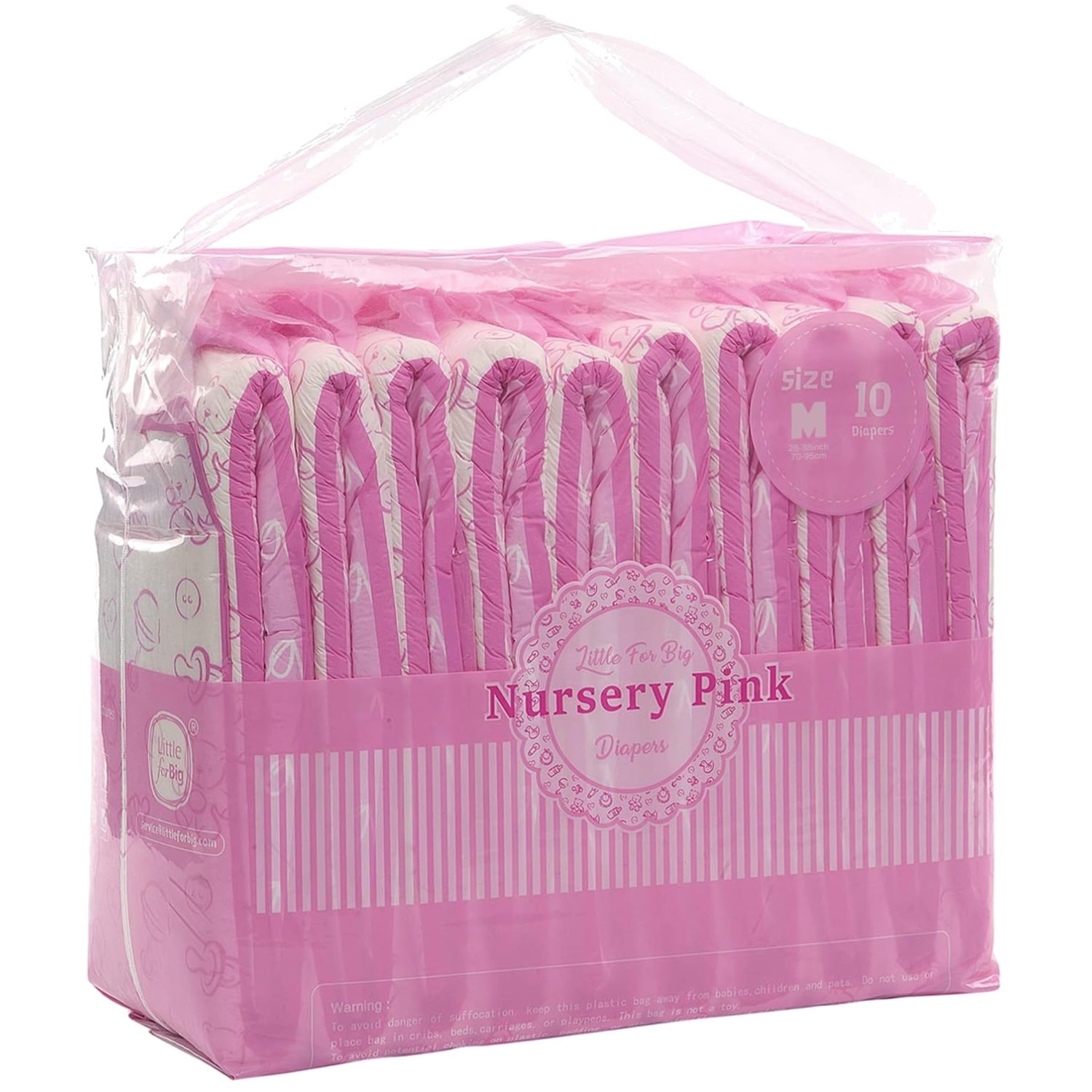 Leak-Proof Adult Printed Diaper, Size Medium