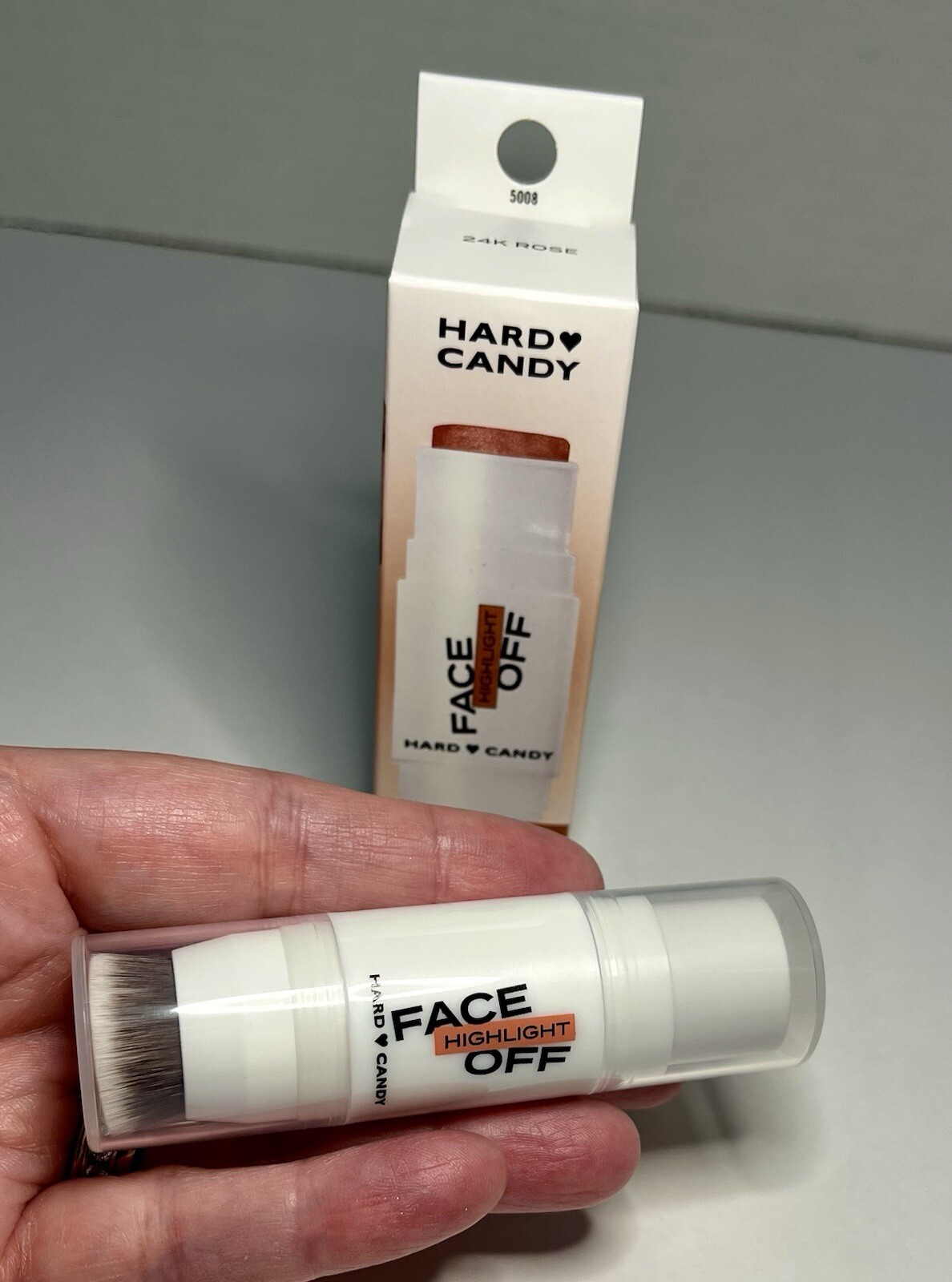 Hard Candy Face Off Luminous Glow Stick Crystal Infused 24K Rose .21oz/6g