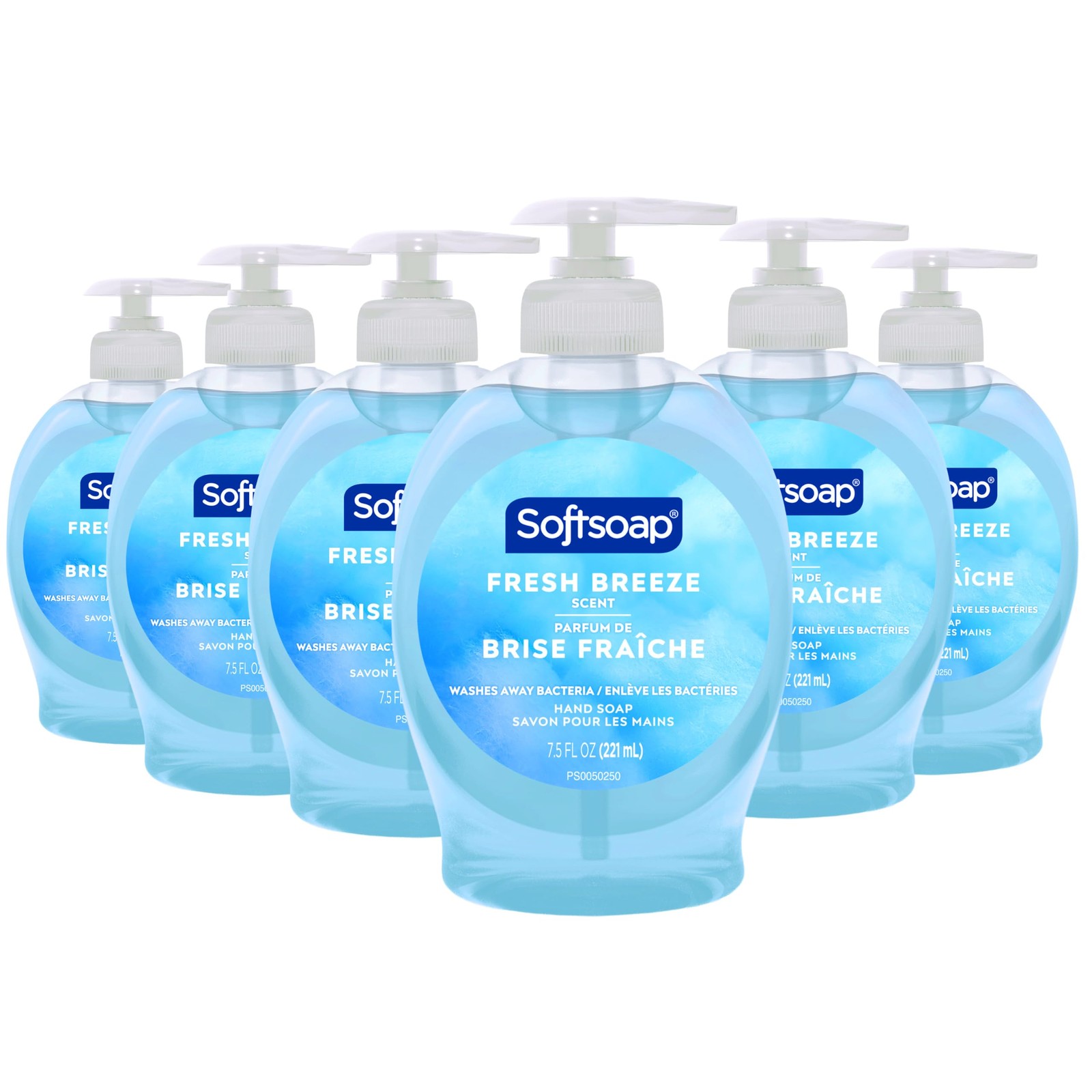 Liquid Hand Soap, Fresh Breeze – 7.5 Fl Oz (Pack of 6)