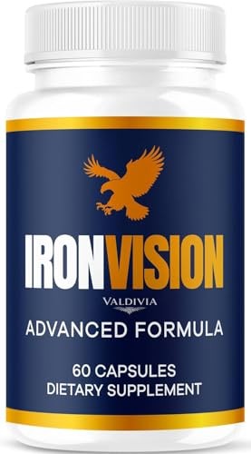 Iron Vision Eye Health Support Supplement Capsules Lutein 1 Pack 60Ct
