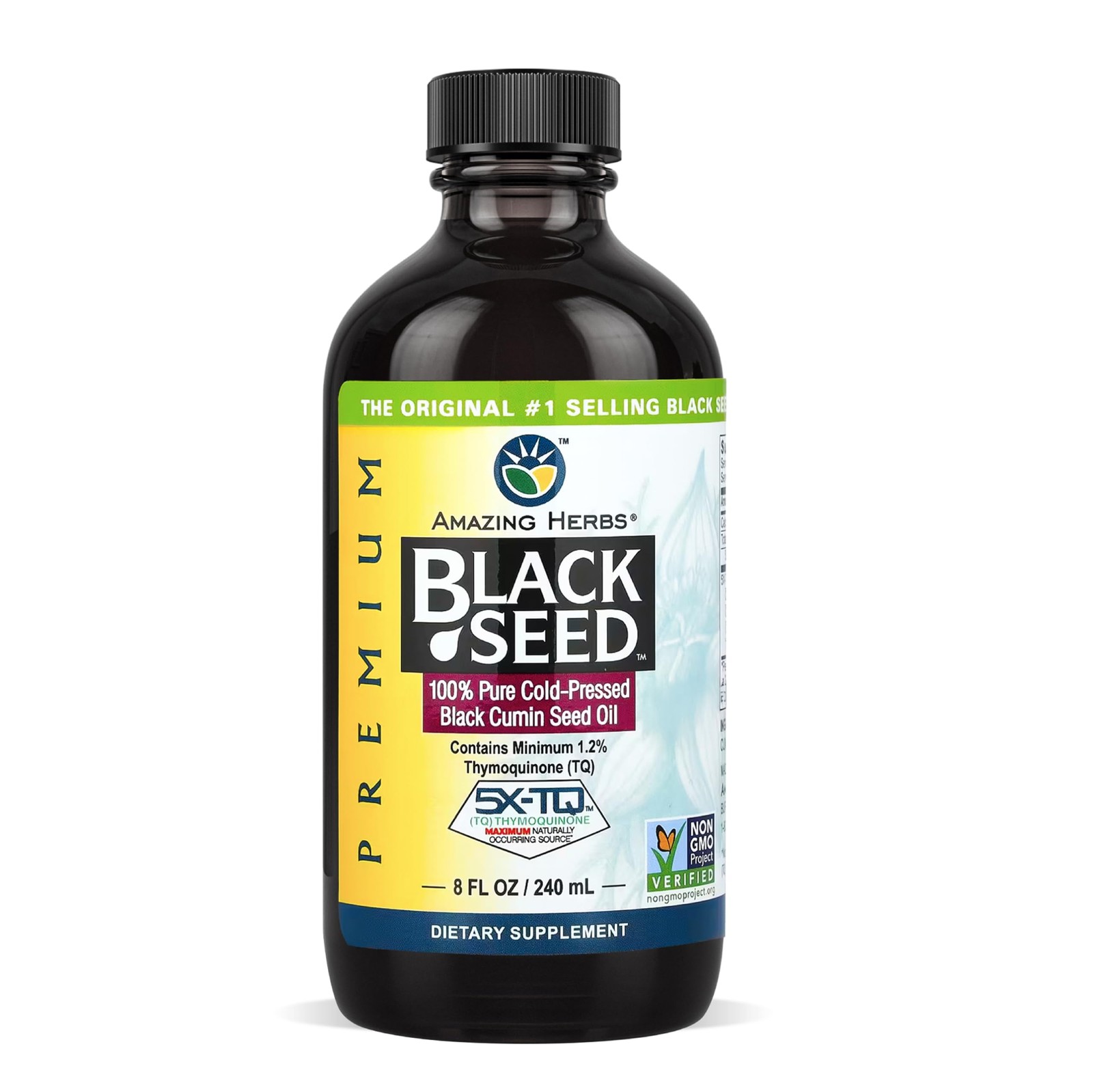 Premium Liquid Black Seed Oil – Cold Pressed with Nigella & Sativa, Aids in D…
