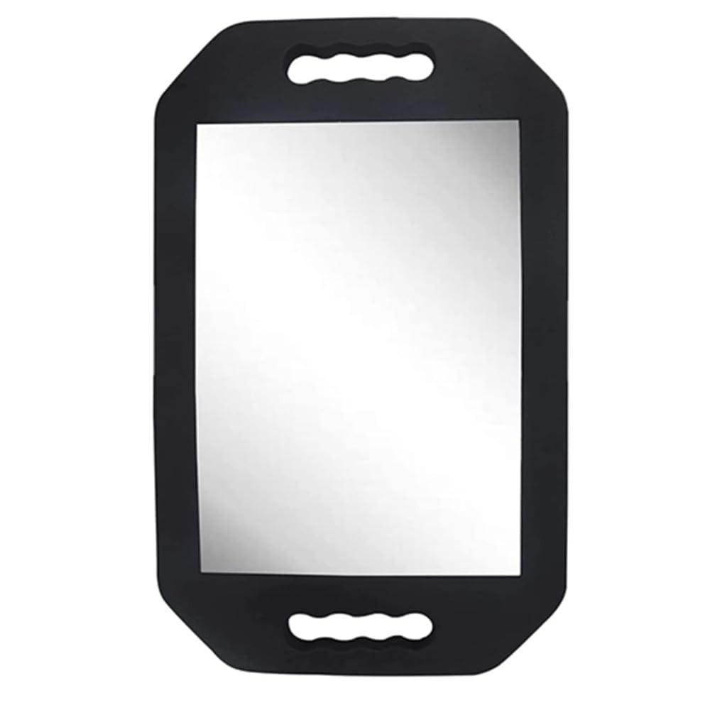 Double Handle Mirror – Large Hand Held Mirror(16.14″ X 9.84″) Barber Mirrors Han