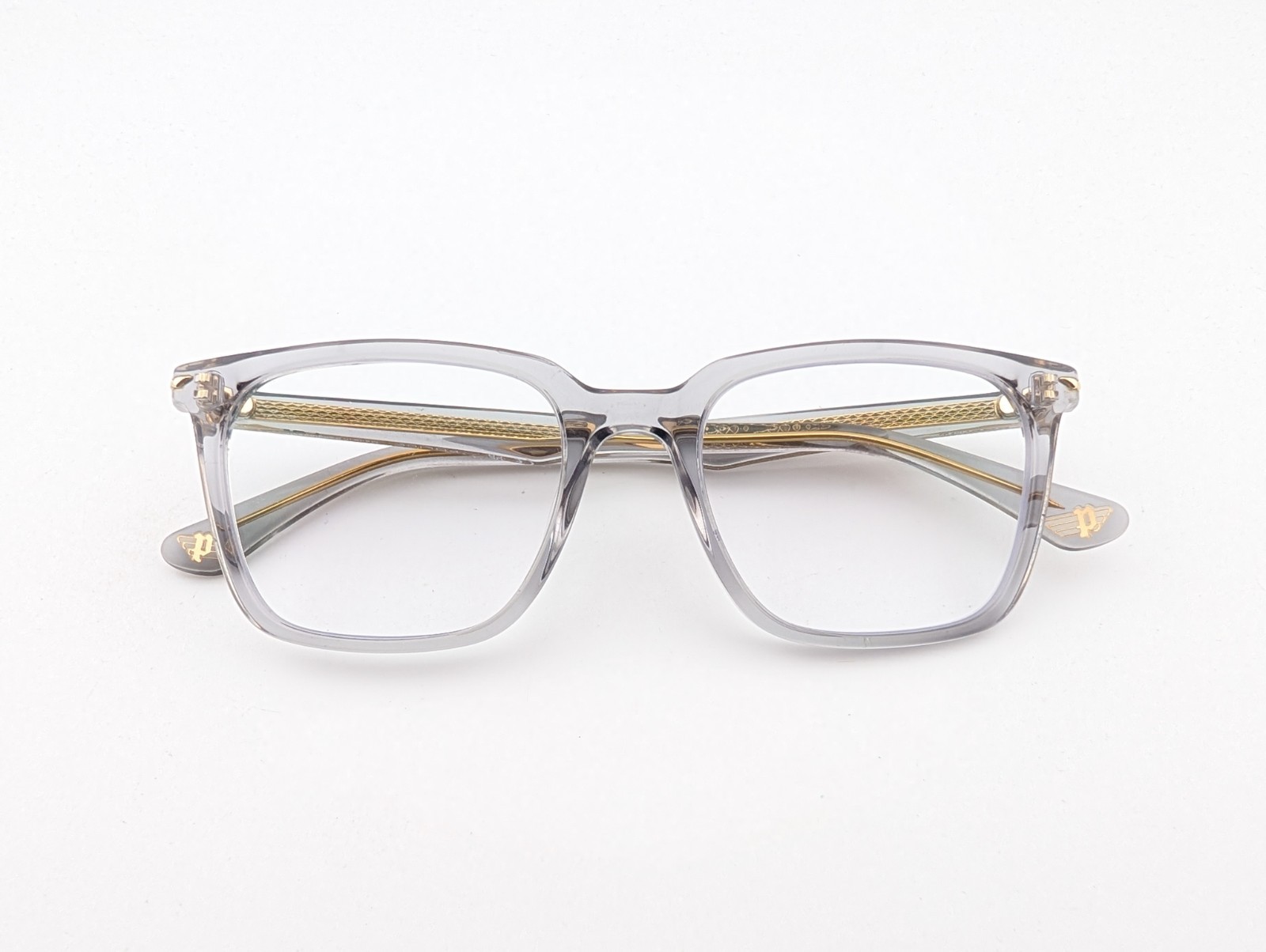 Police Eyeglasses, Frames Only, Bangladesh, VPLP79K 04G0, 51-19-145, Clear Gray