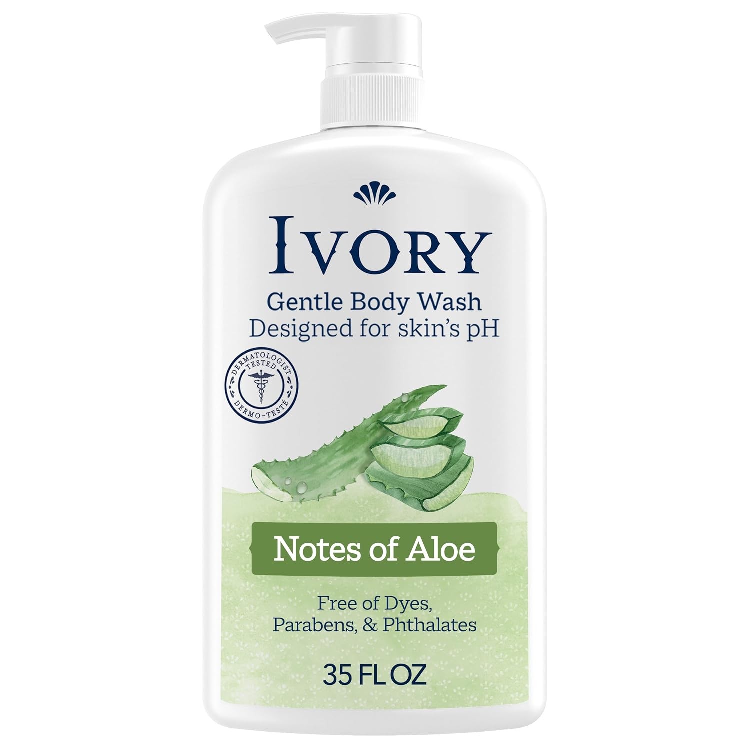 Ivory Gentle Body Wash, Designed for the Whole Family, Free of Dyes Heavy Perfum
