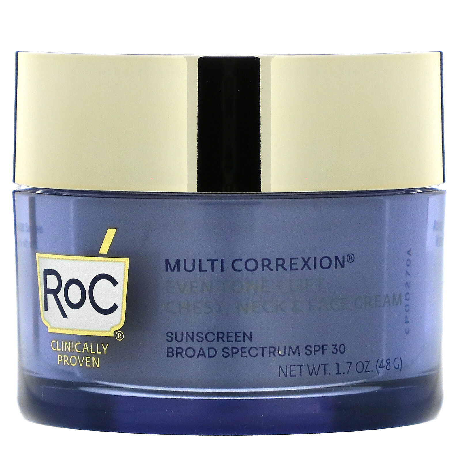Multi Correxion, Even Tone + Lift, 5 In 1 Chest, Neck & Face Cream, SPF 30, 1.7
