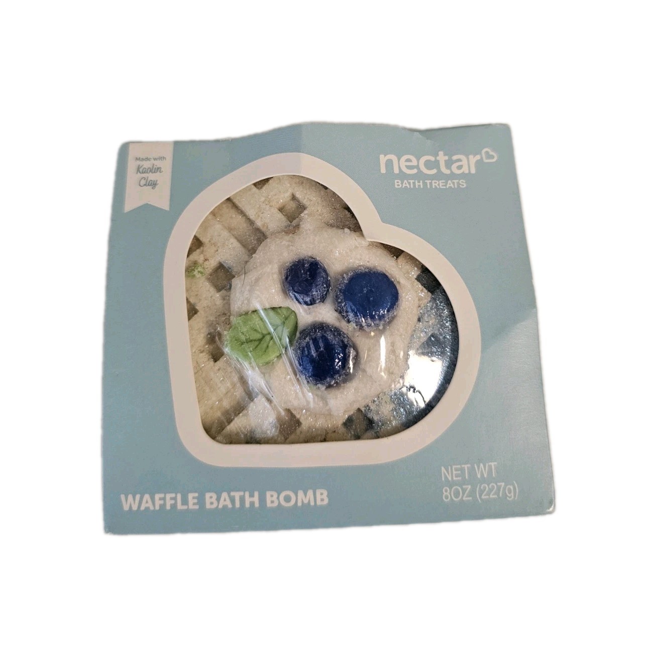 Nectar Waffle Bath Bomb by Nectar Bath Treats Berry Whip Kaolin Clay