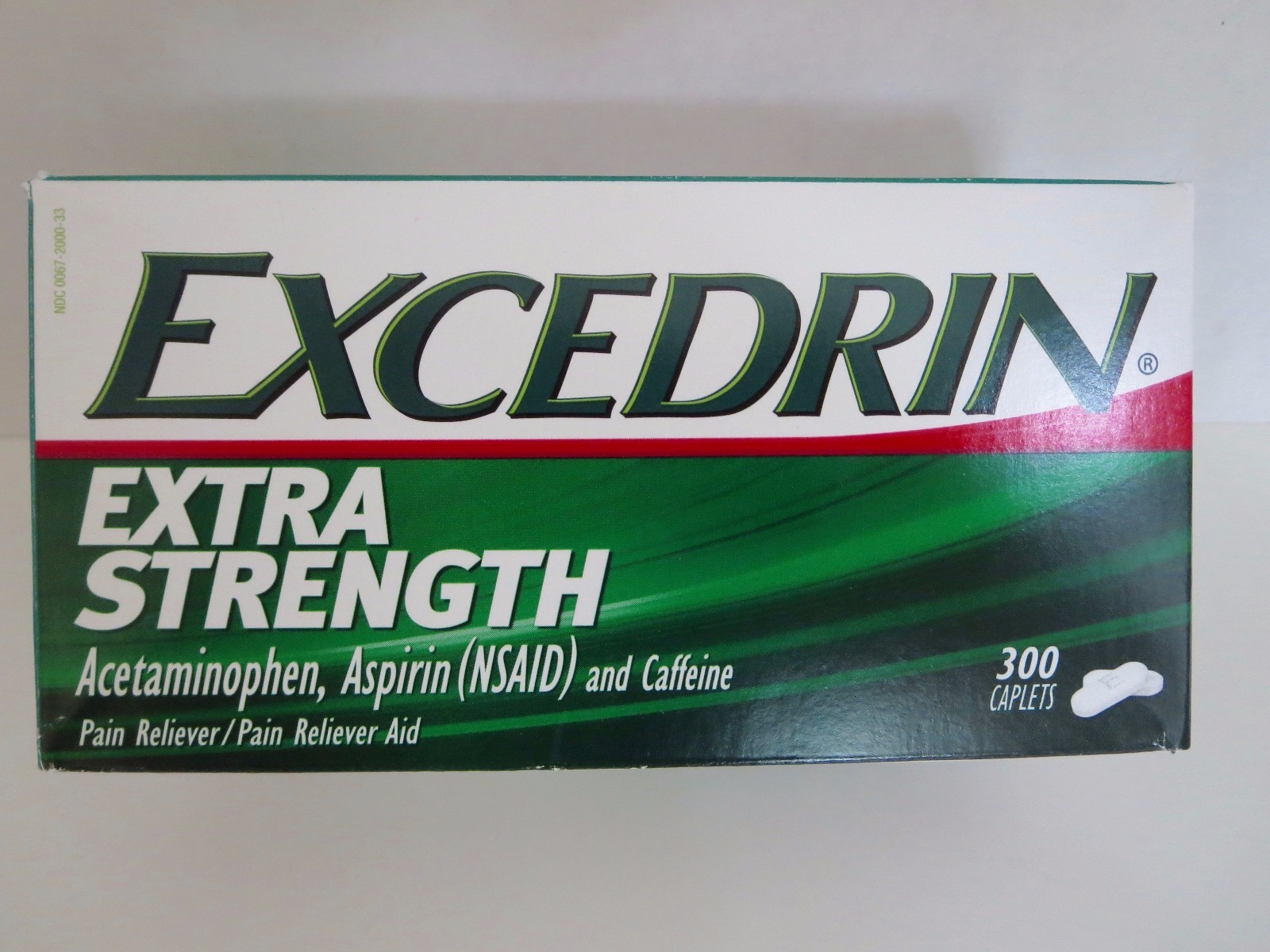 Excedrin Extra Strength Caplets 300 ct Pain Reliever Jumbo Size Box
